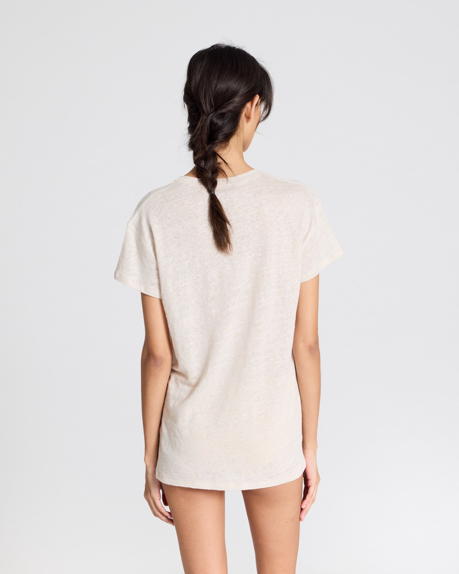 GAI+LISVA Simone Linen Tee Shirt Tops & T-shirts 139 Ancient Grey