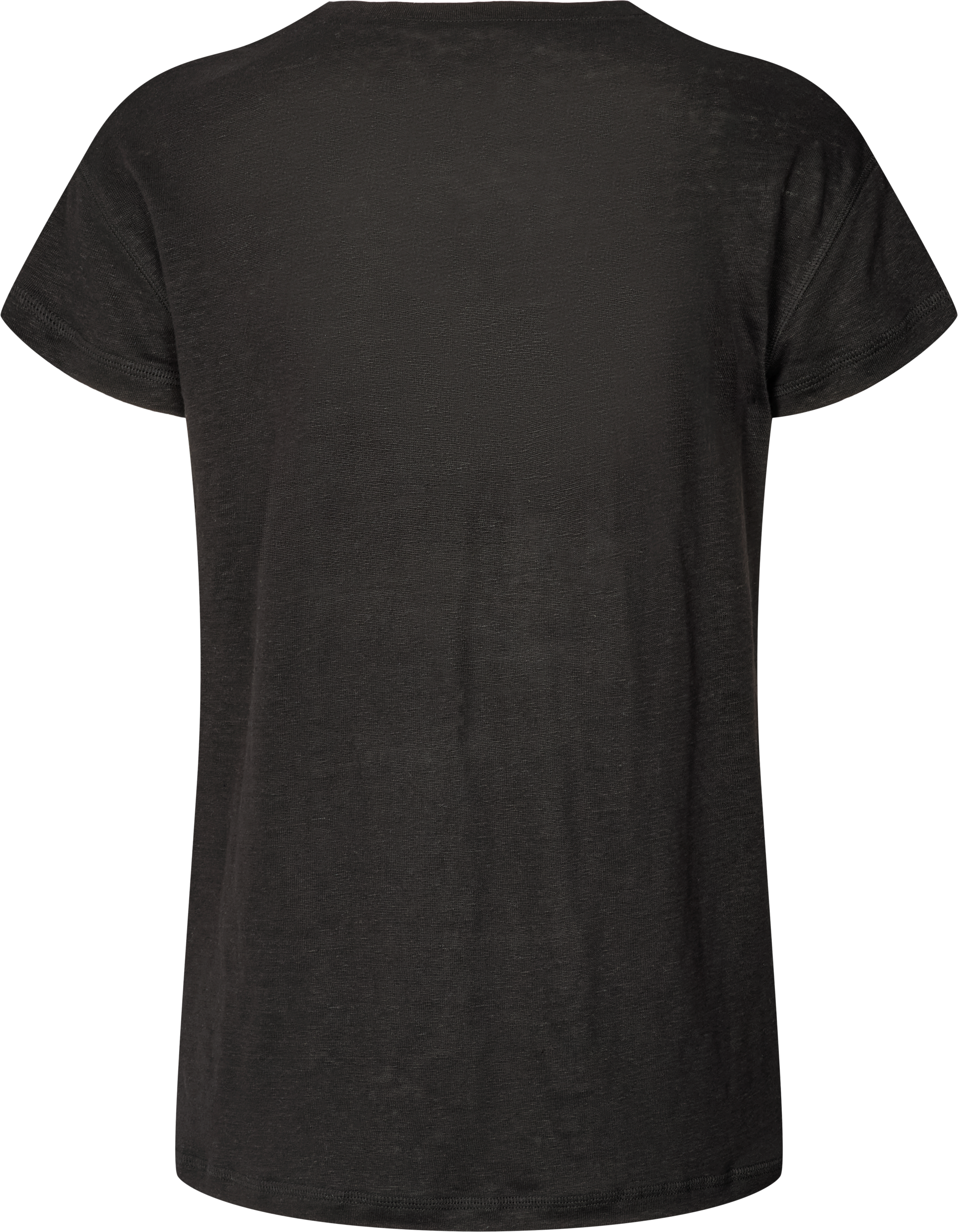 GAI+LISVA Simone Linen Tee Shirt Tops & T-shirts 650 Black