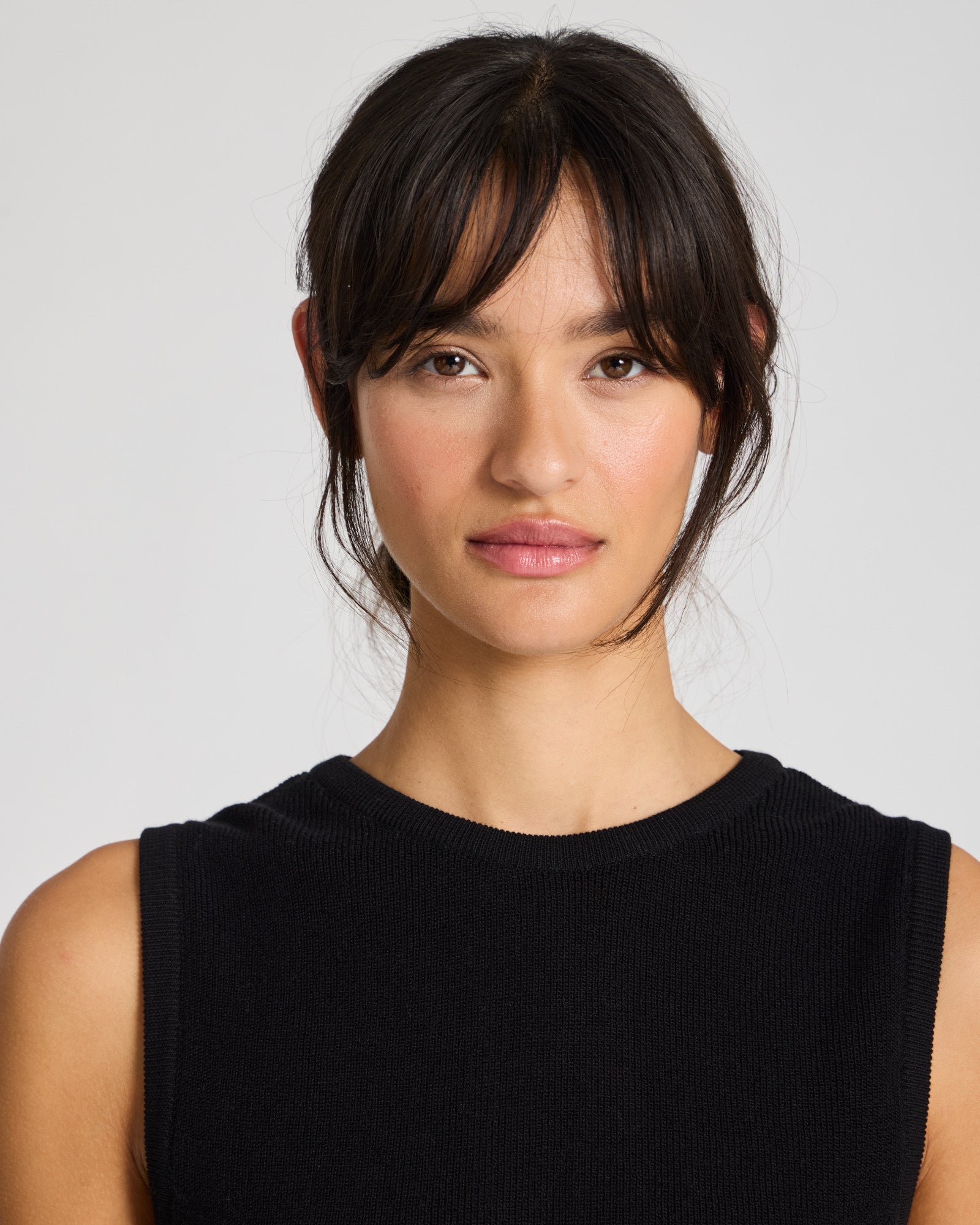 GAI+LISVA Sofie Knit Tank GOTS 243975 Cotton l Knitwear 650 Black