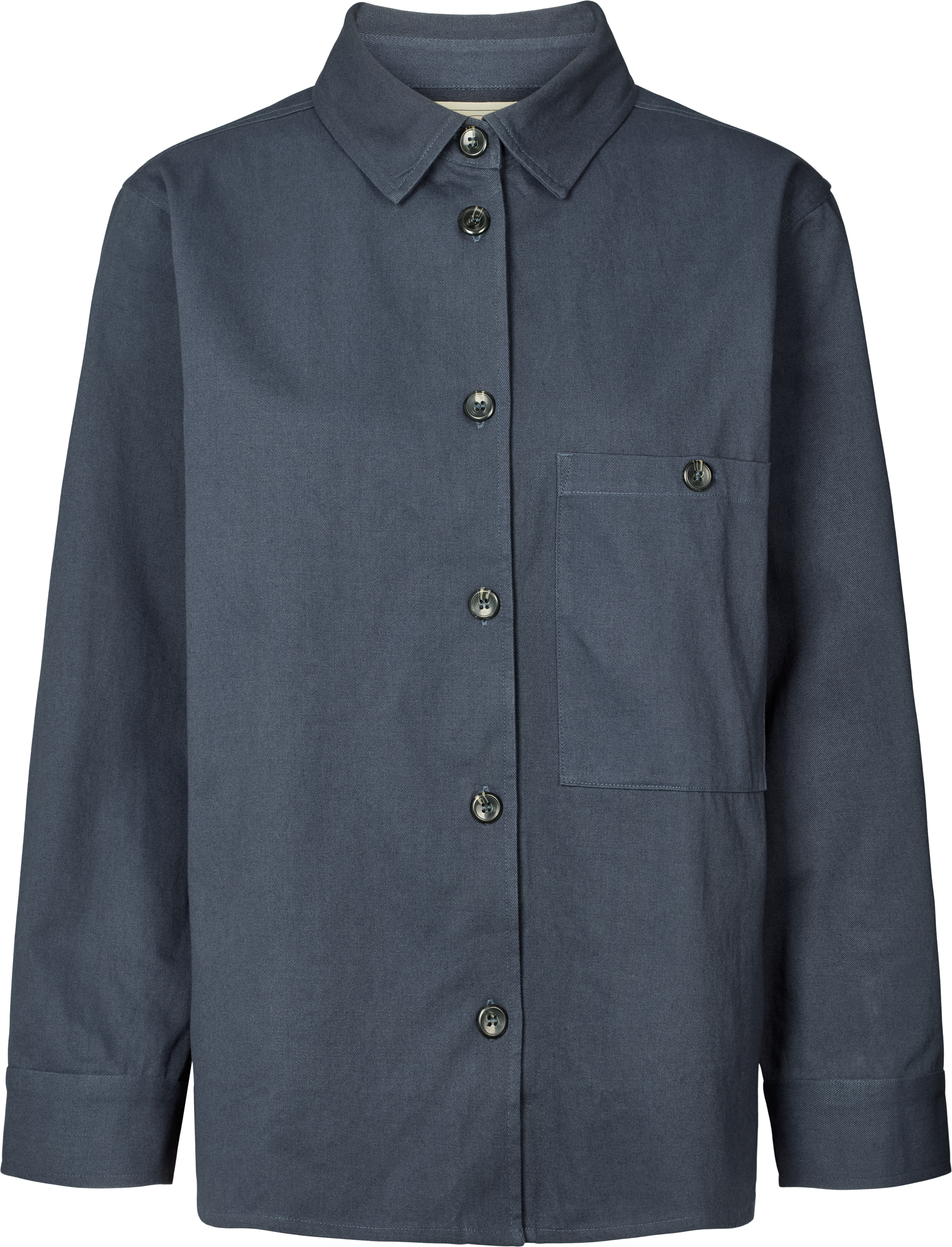 GAI+LISVA Sussie Twill Shirt GOTS 243975 Shirts & Blouses 472 Denim Blue