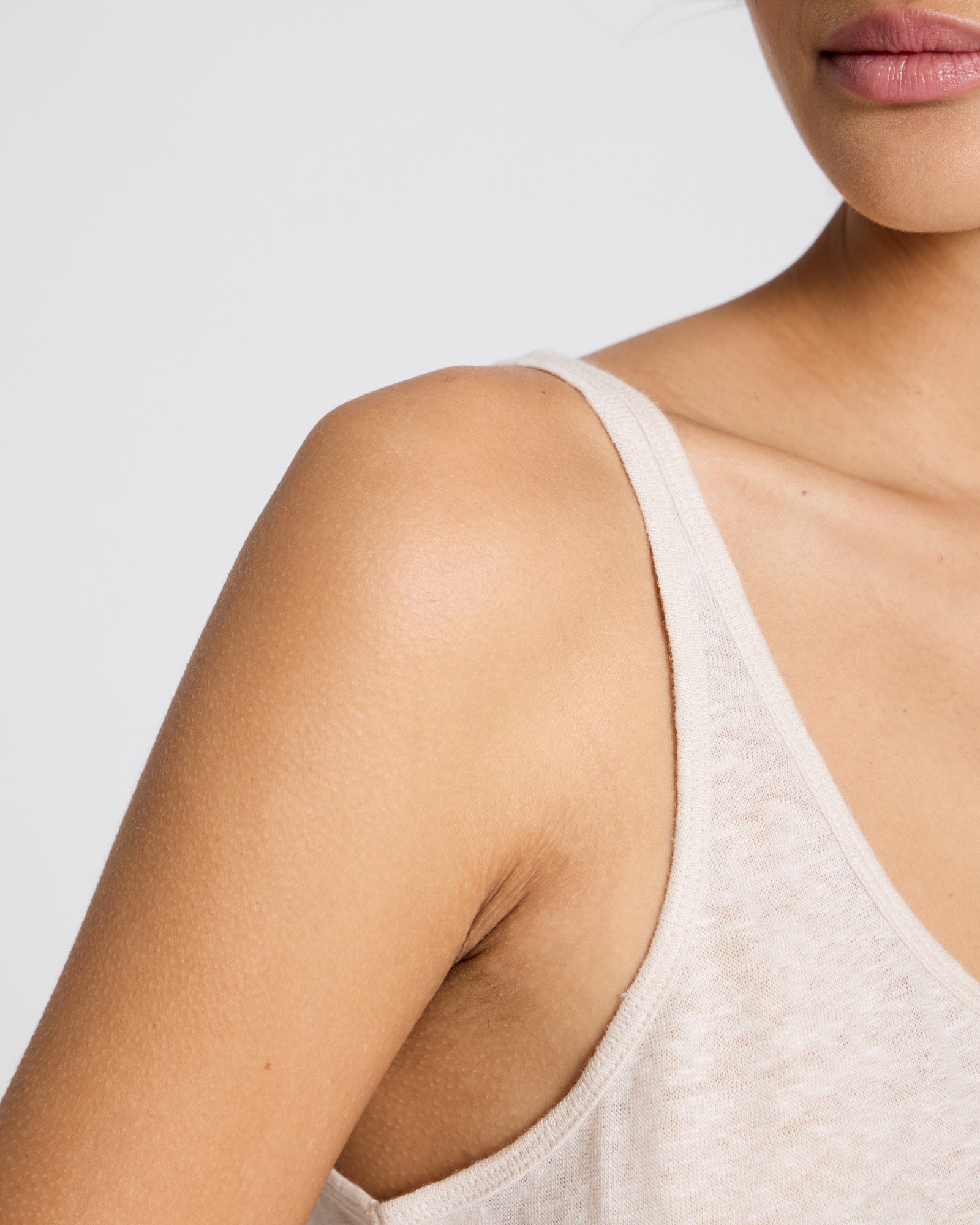 GAI+LISVA Synne Linen Top Tops & T-shirts 139 Ancient Grey