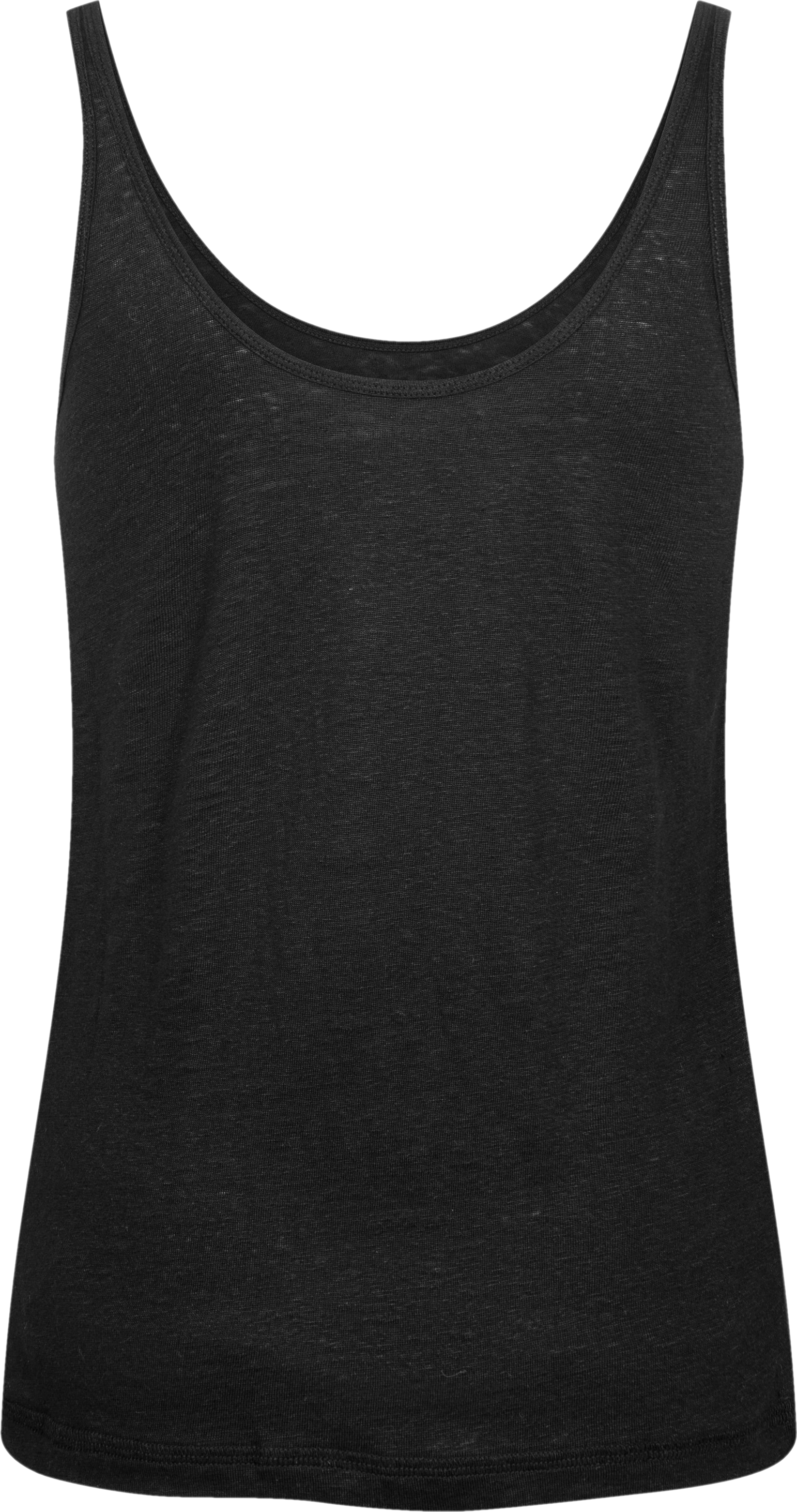 GAI+LISVA Synne Linen Top Tops & T-shirts 650 Black