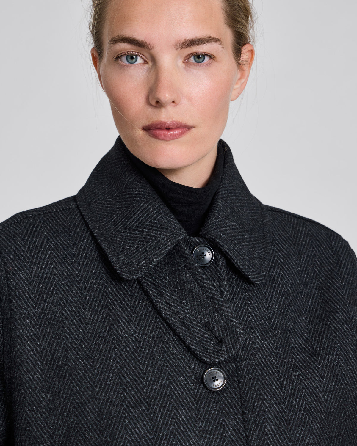 GAI+LISVA Tabita Wool Coat Outerwear 614 Dark Grey Melange