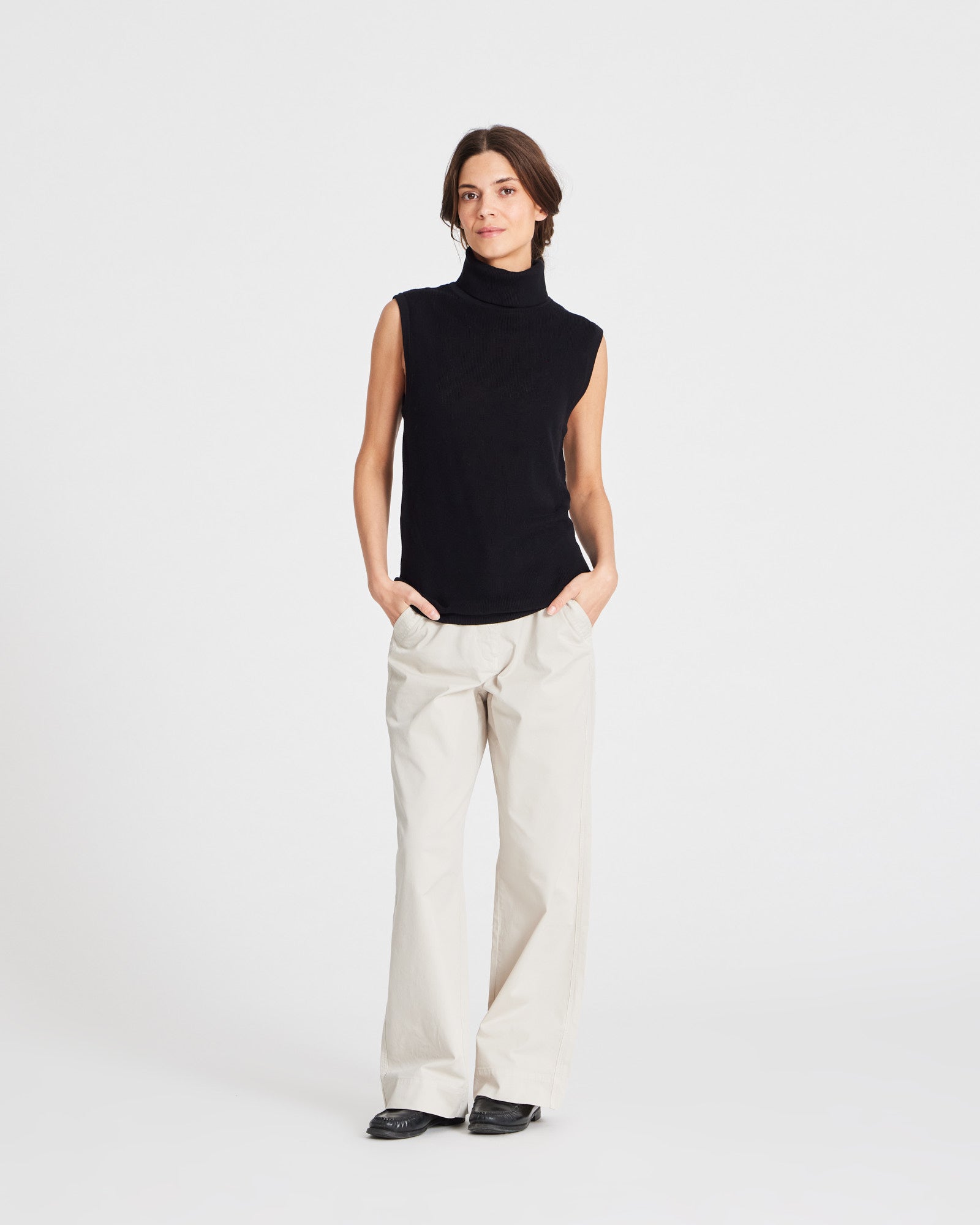 GAI+LISVA Tanja Knit Top GOTS 243975 Knit 650 Black