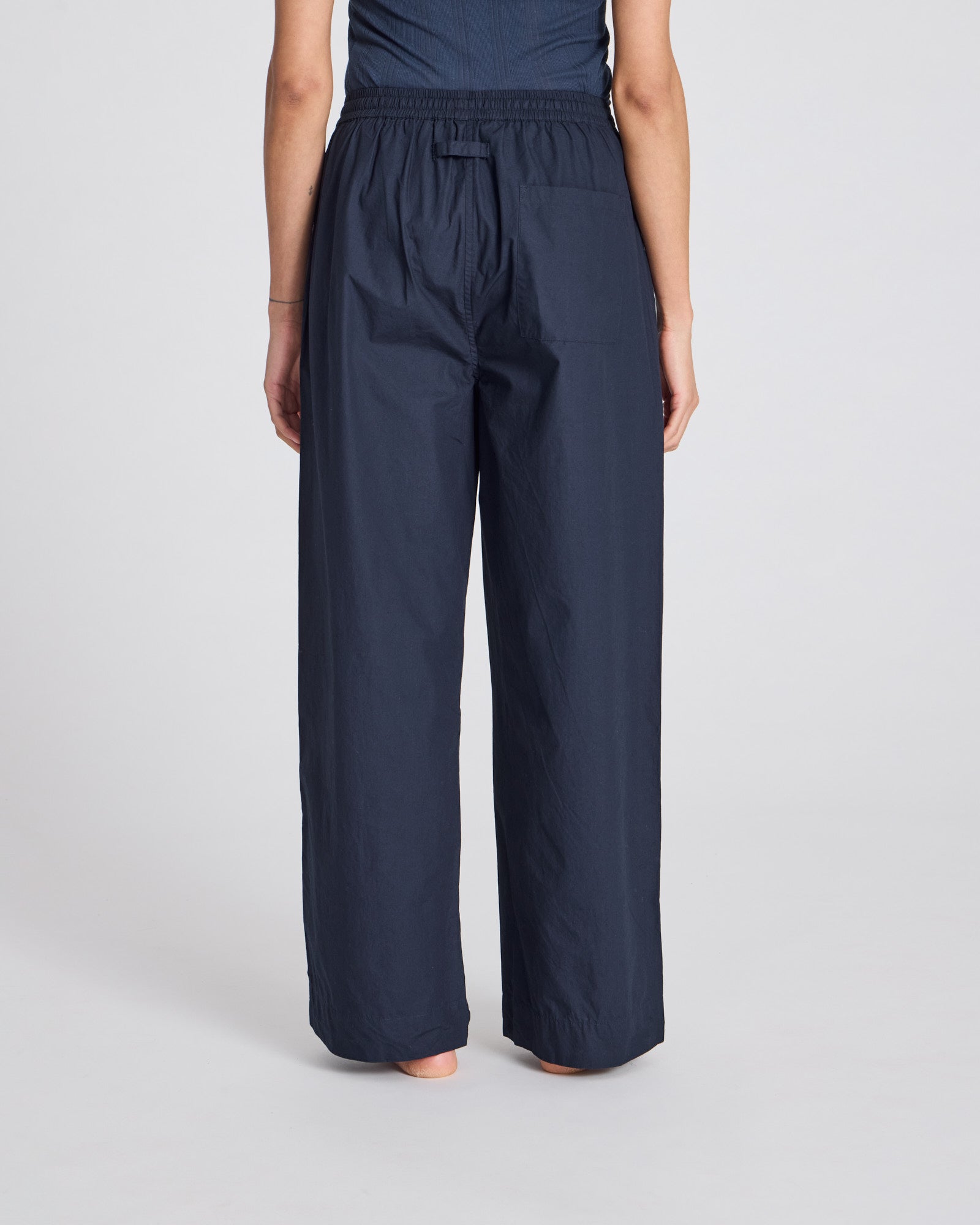 GAI+LISVA Thilde Pant Poplin GOTS 243975 Trousers & Shorts 181 Midnight Blue