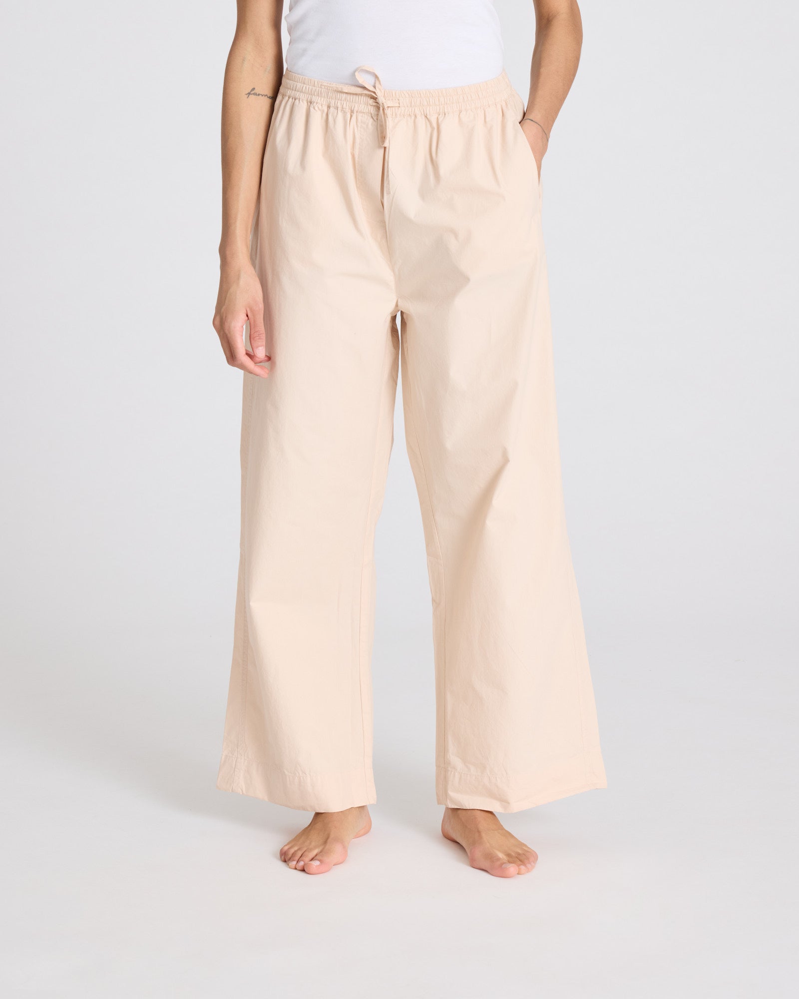 GAI+LISVA Thilde Pant Poplin GOTS 243975 Trousers & Shorts 195 Smoke Gray