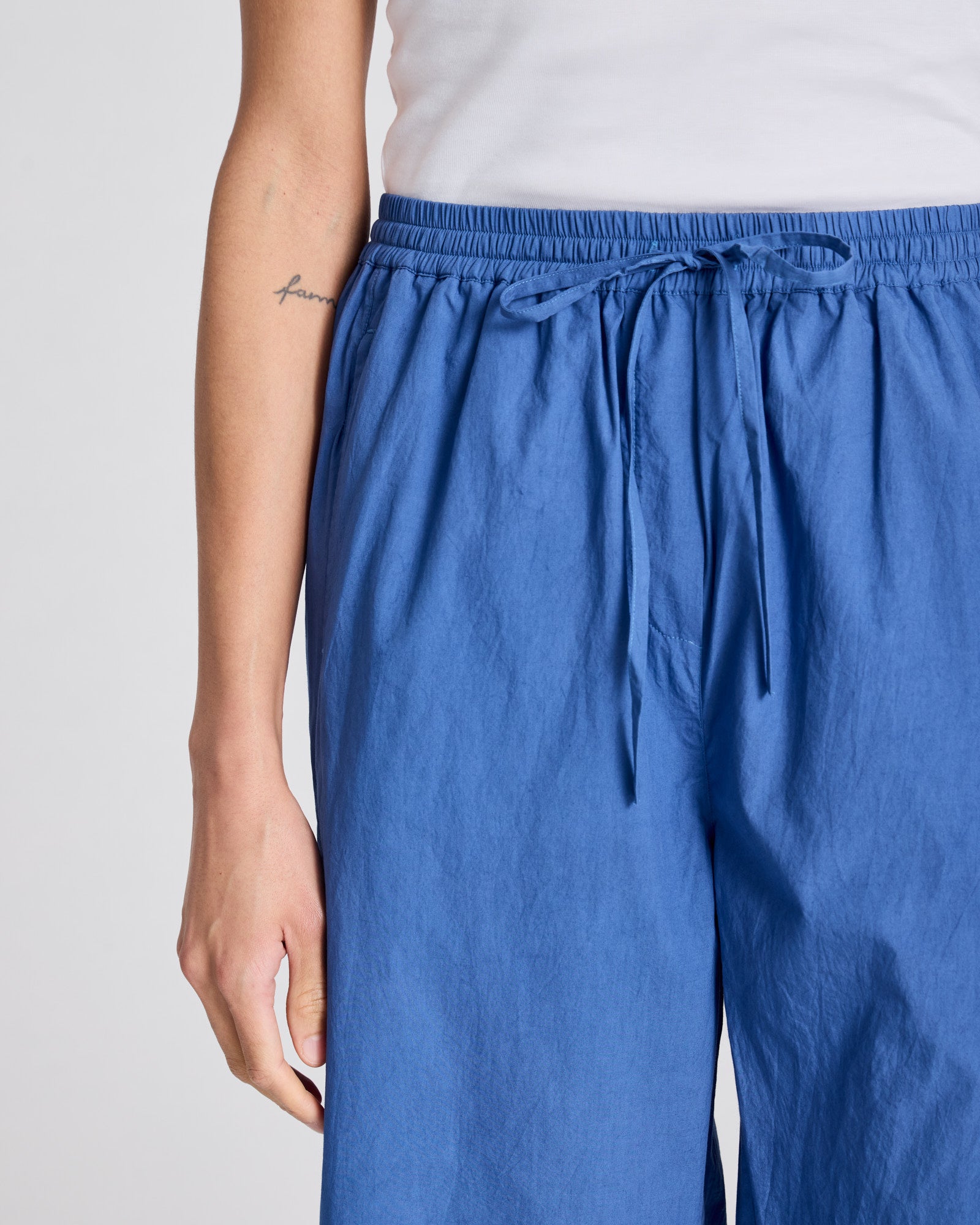 GAI+LISVA Thilde Pant Poplin GOTS 243975 Trousers & Shorts 514 Clear Blue