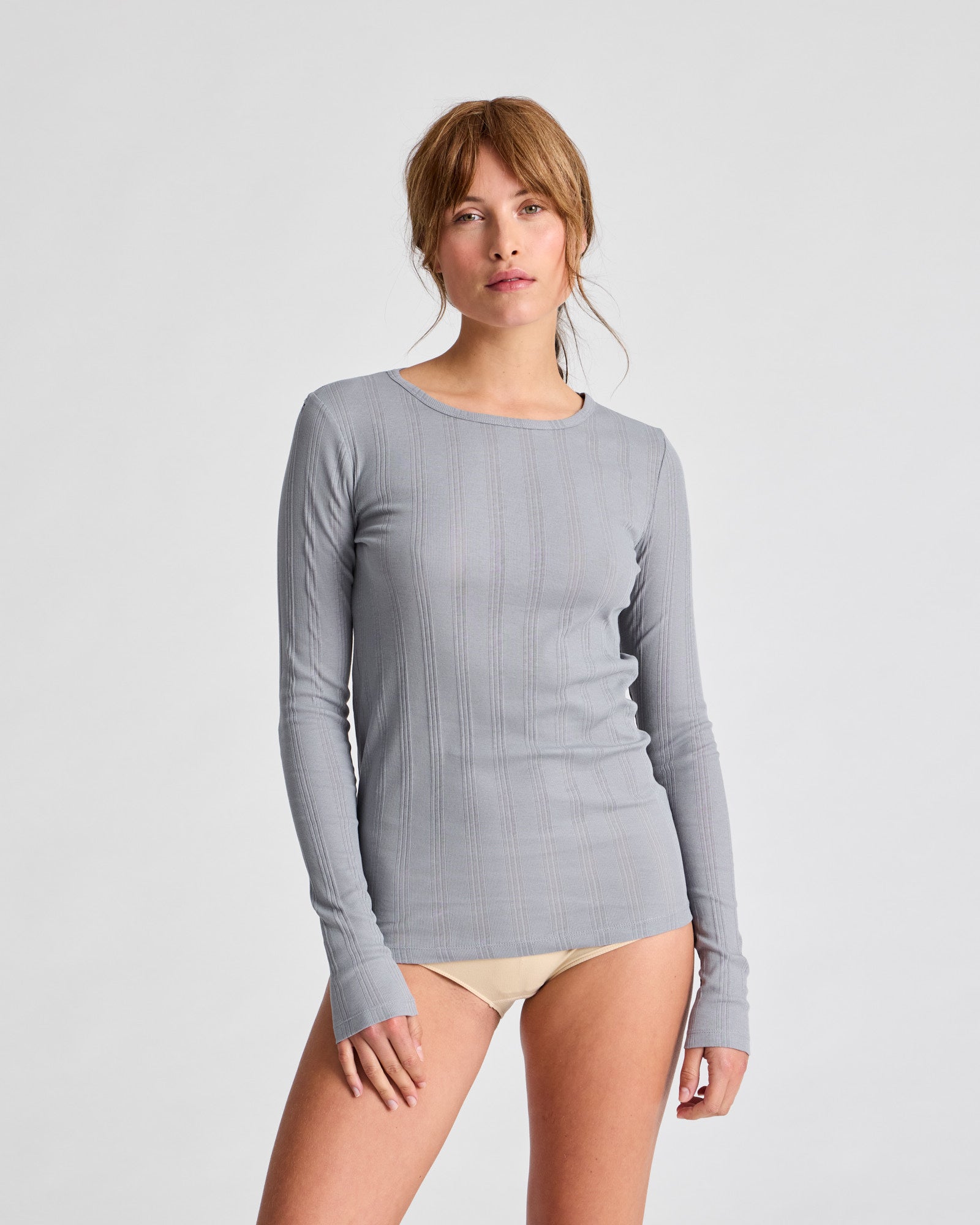 GAI+LISVA Thyra L/S Cotton Top Tops & T-shirts 701 Monument