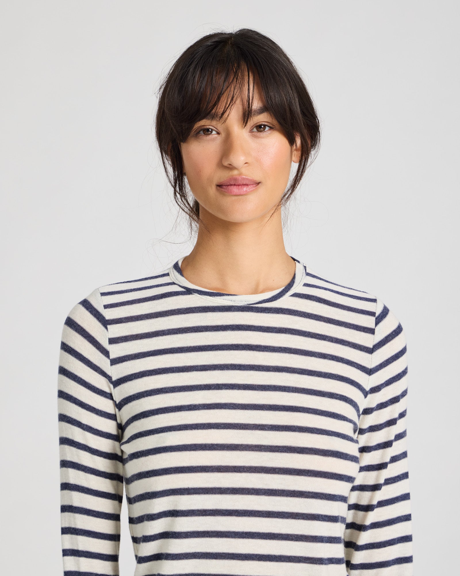 GAI+LISVA Thyra Wool Top Tops & T-shirts 197 Reverse Denim Stripe