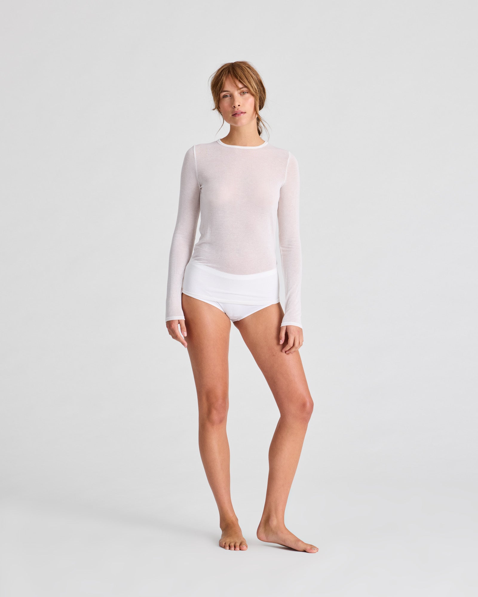 GAI+LISVA Thyra Wool Top Tops & T-shirts 100 White