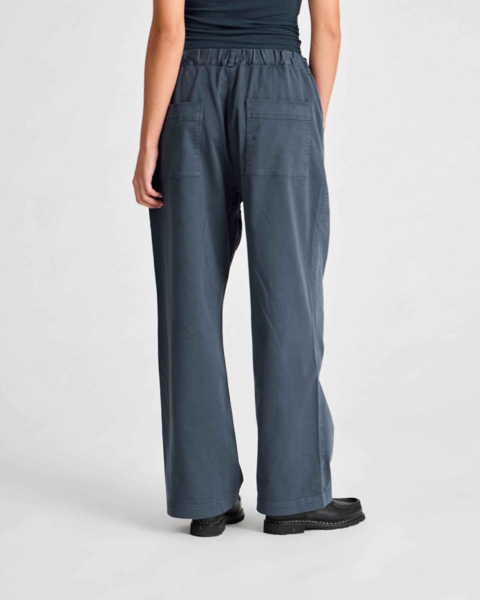GAI+LISVA Tinne Cotton Twill Pant Trousers & Shorts 472 Denim Blue