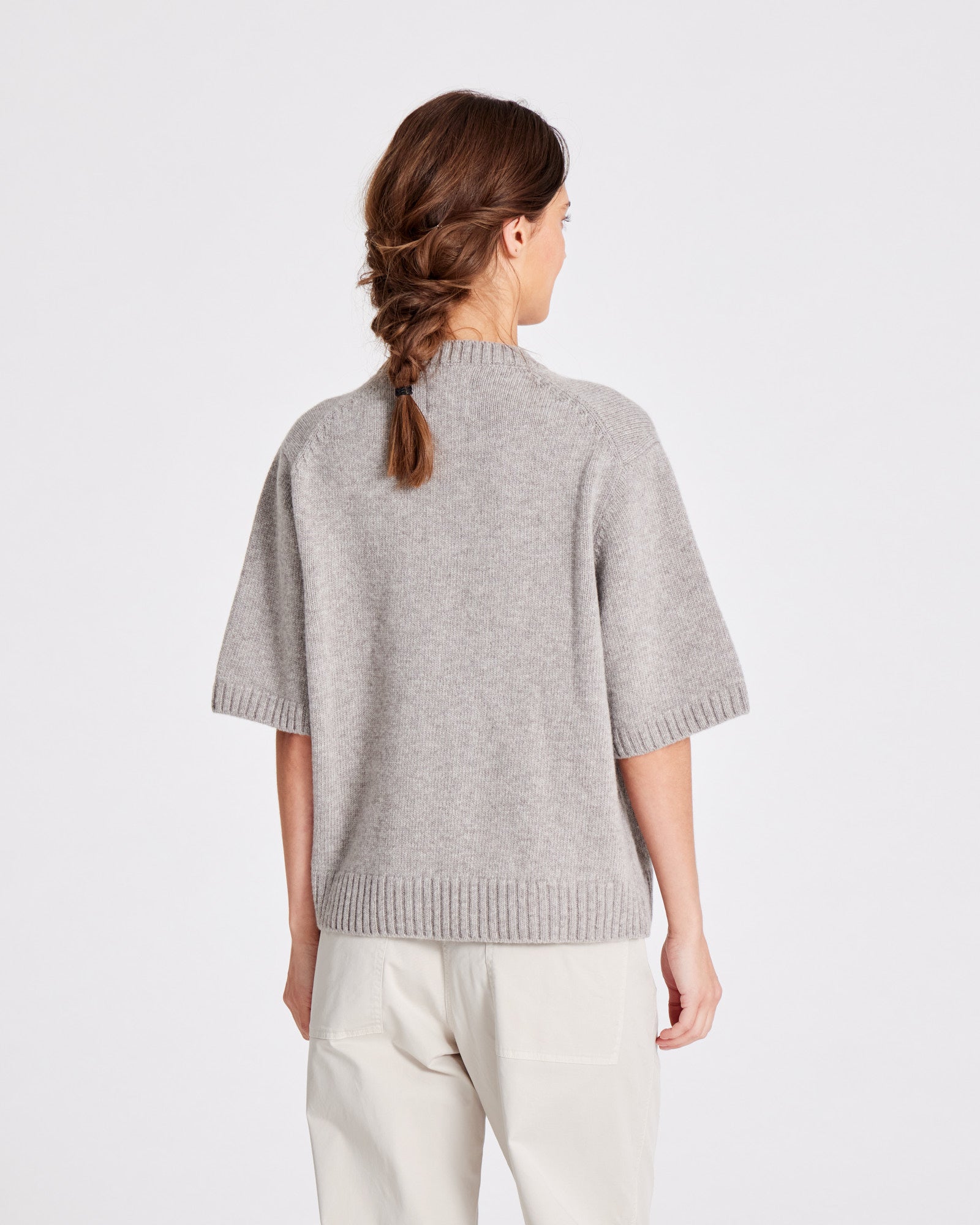 GAI+LISVA Tulle Lambswool Jumper GOTS 243975 Lambswool l Knitwear 173 Stone Grey