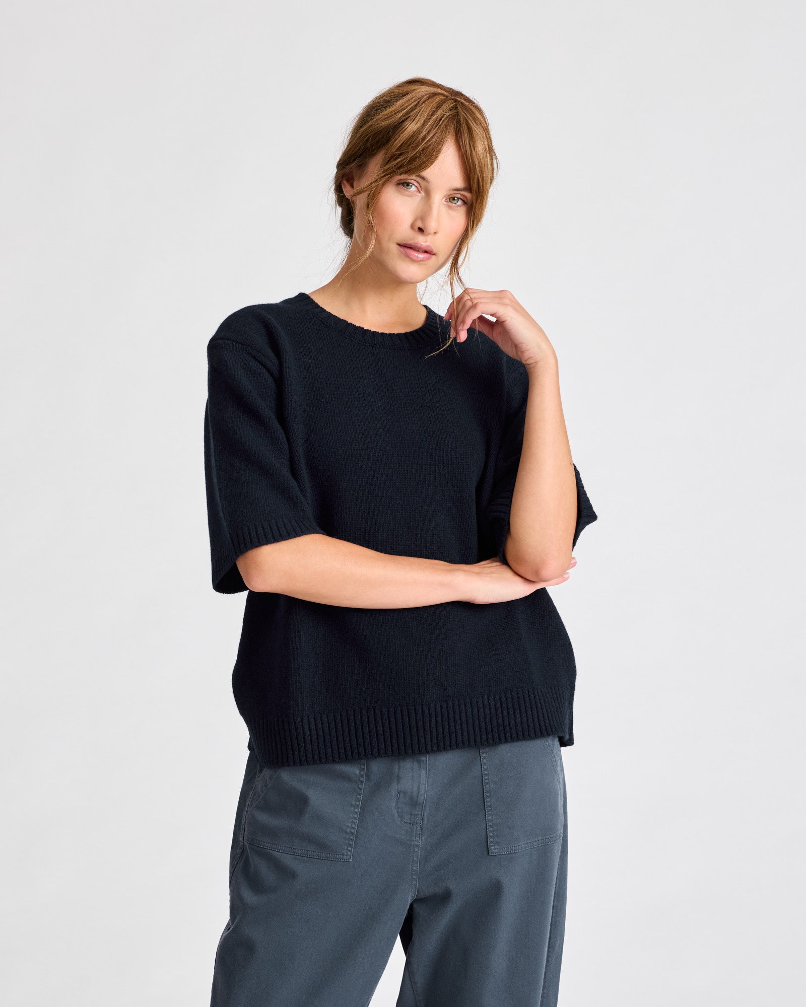GAI+LISVA Tulle Lambswool Jumper GOTS 243975 Lambswool l Knitwear 181 Midnight Blue