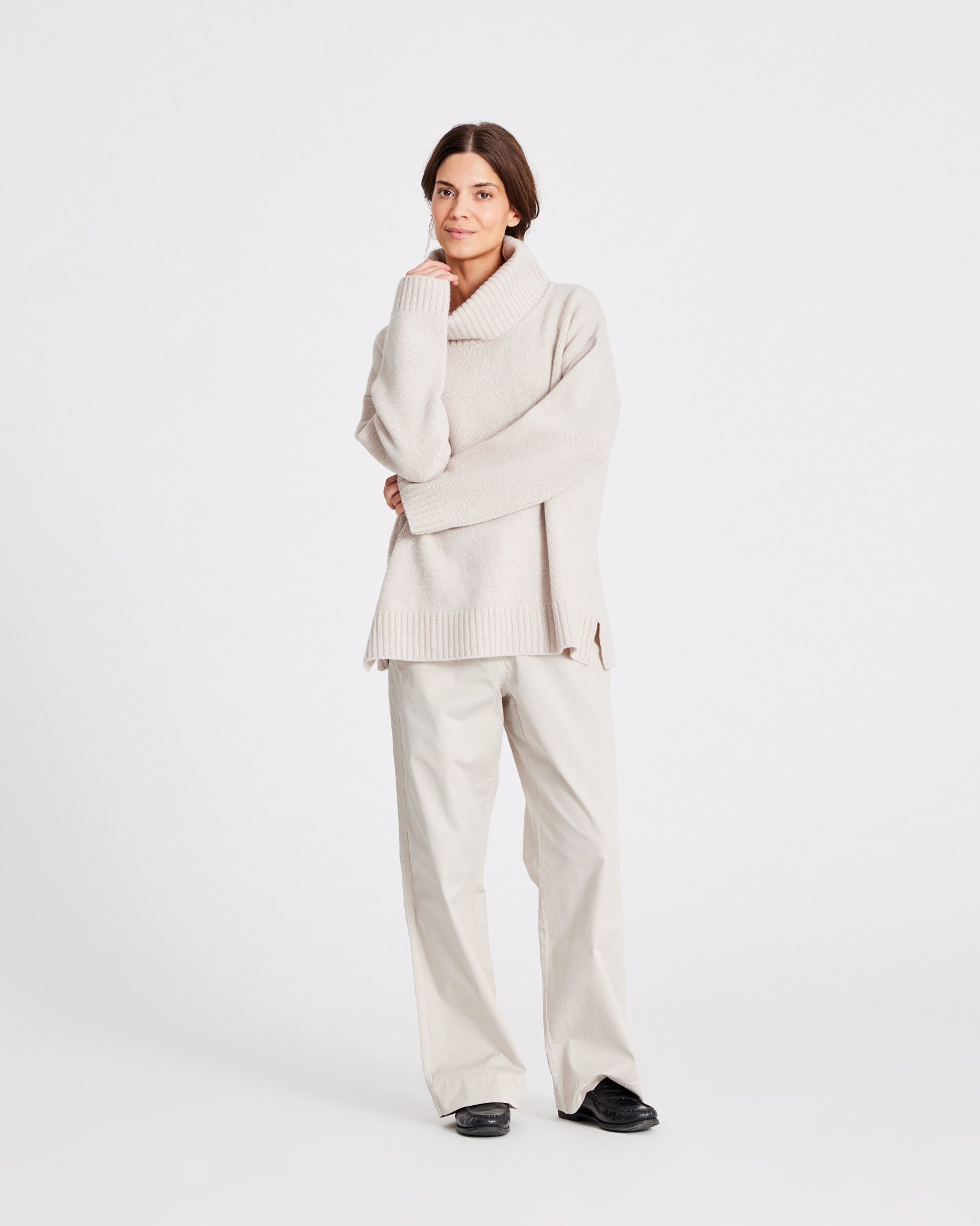 GAI+LISVA Vera Lambswool Jumper GOTS Lambswool l Knitwear 826 Island Fossil