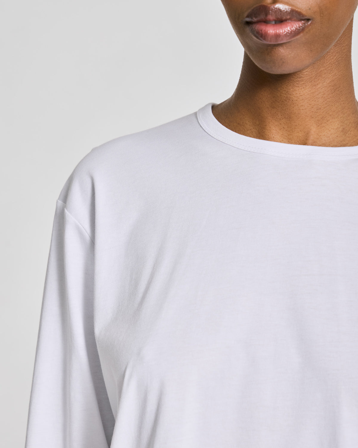 GAI+LISVA Veronica L/S Cotton Single Jersey Tee Tops & T-shirts 100 White