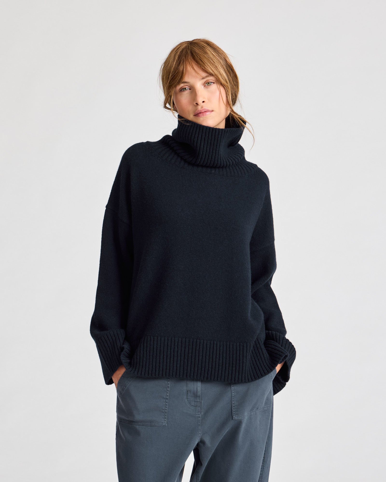 GAI+LISVA Vita Lambswool Jumper Lambswool l Knitwear 181 Midnight Blue