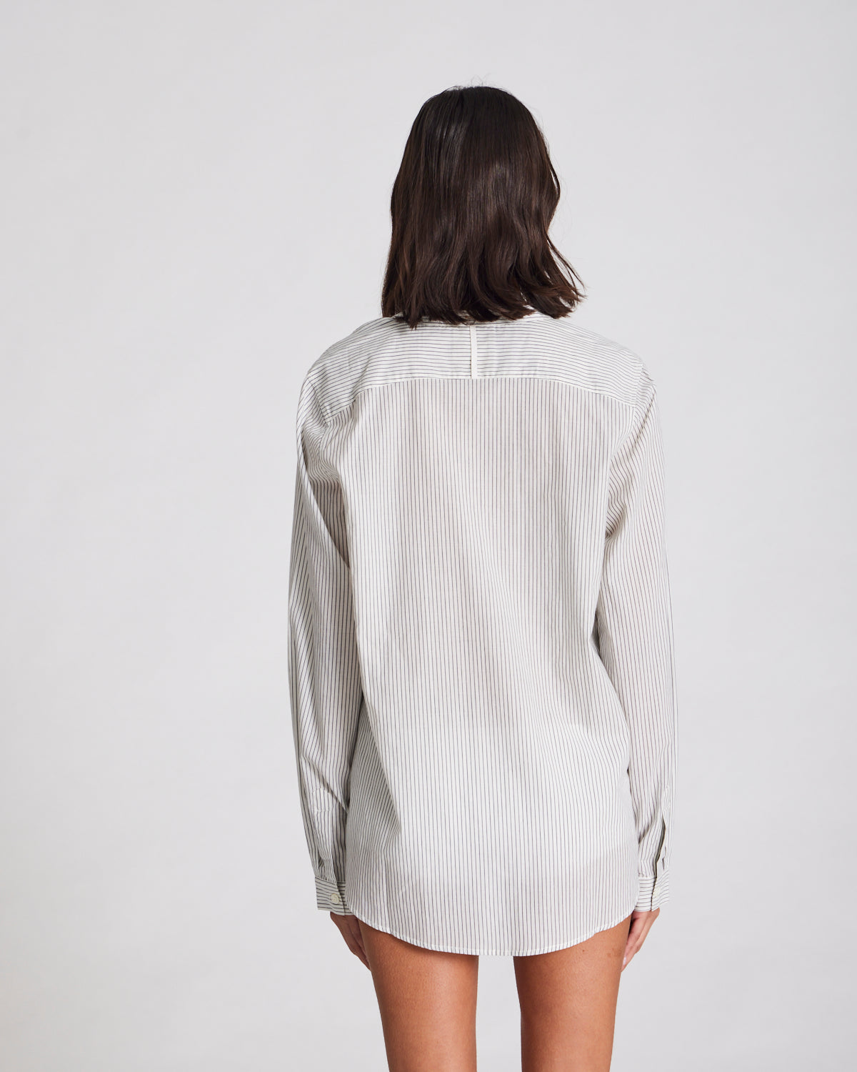 GAI+LISVA Woodie Shirt Cotton pin stripe GOTS 243975 Shirts & Blouses 470 Denim Blue Stripe
