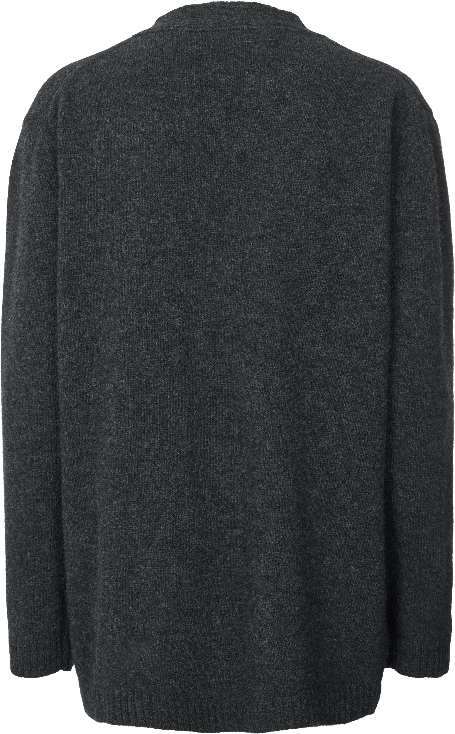 GAI+LISVA Alba Lambswool Cardigan Lambswool l Knitwear 605 Dark Grey Melangè