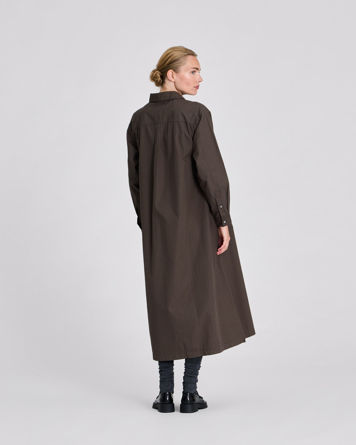 LISVA Alba Poplin Shirt Dress Dresses & Skirts 651 Black Olive