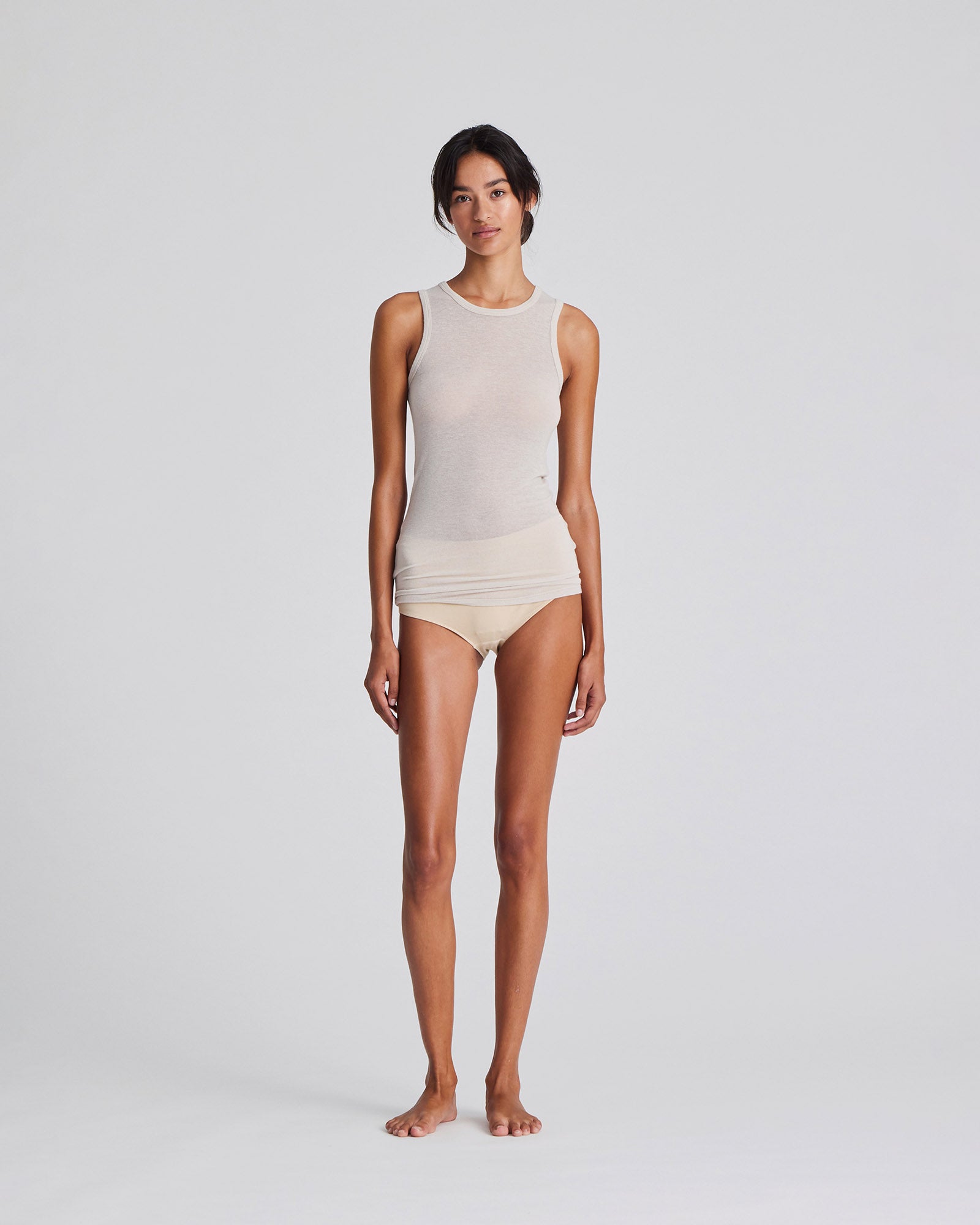 GAI+LISVA Alberte Wool Top Tops & T-shirts 134 Grey Morn