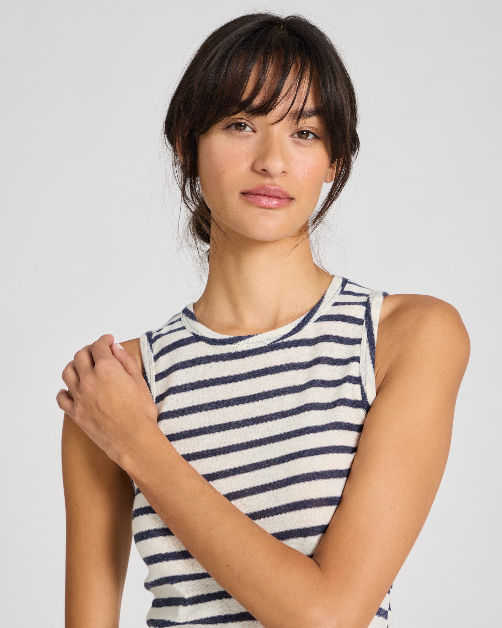 GAI+LISVA Alberte Wool Top Tops & T-shirts 197 Reverse Denim Stripe