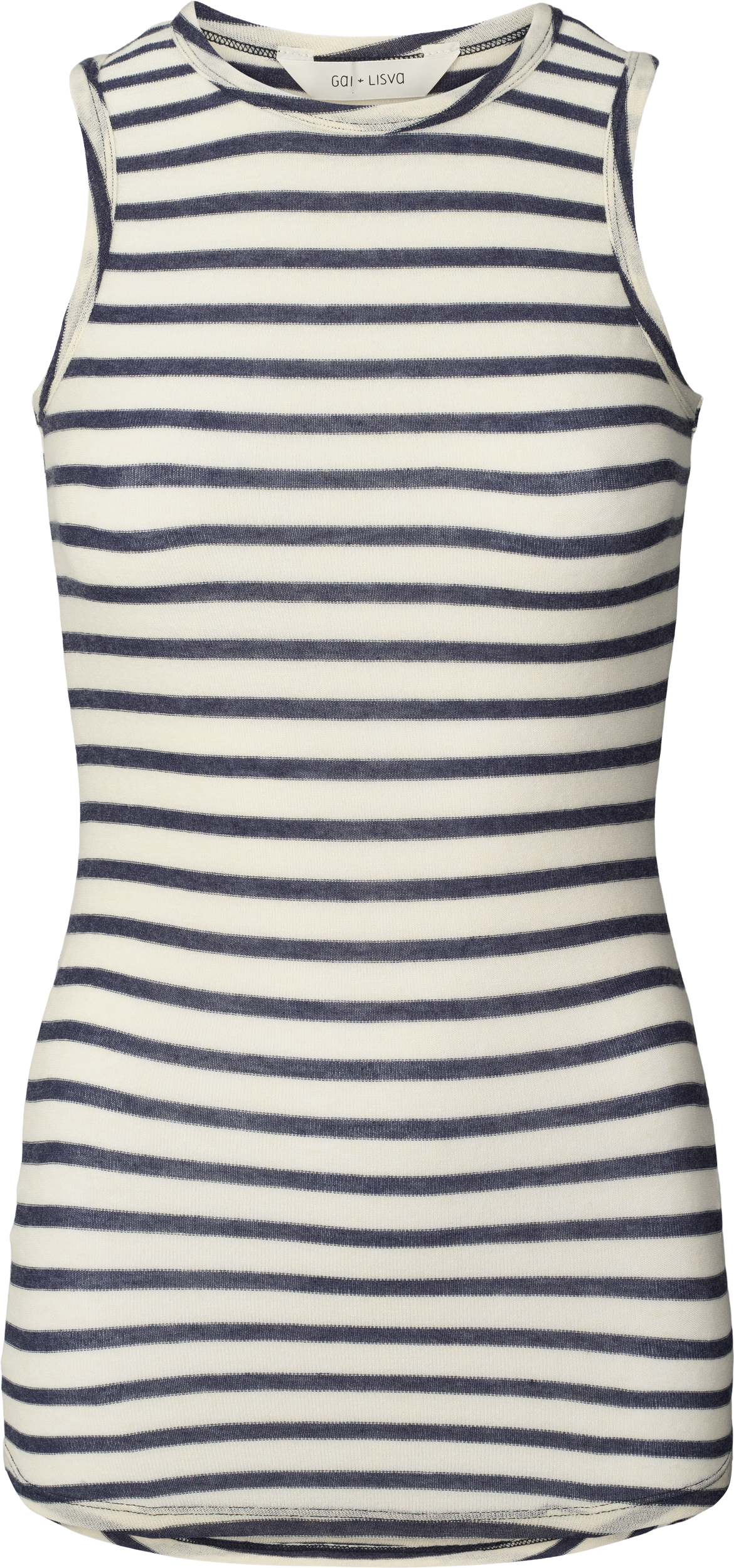 GAI+LISVA Alberte Wool Top Tops & T-shirts 197 Reverse Denim Stripe