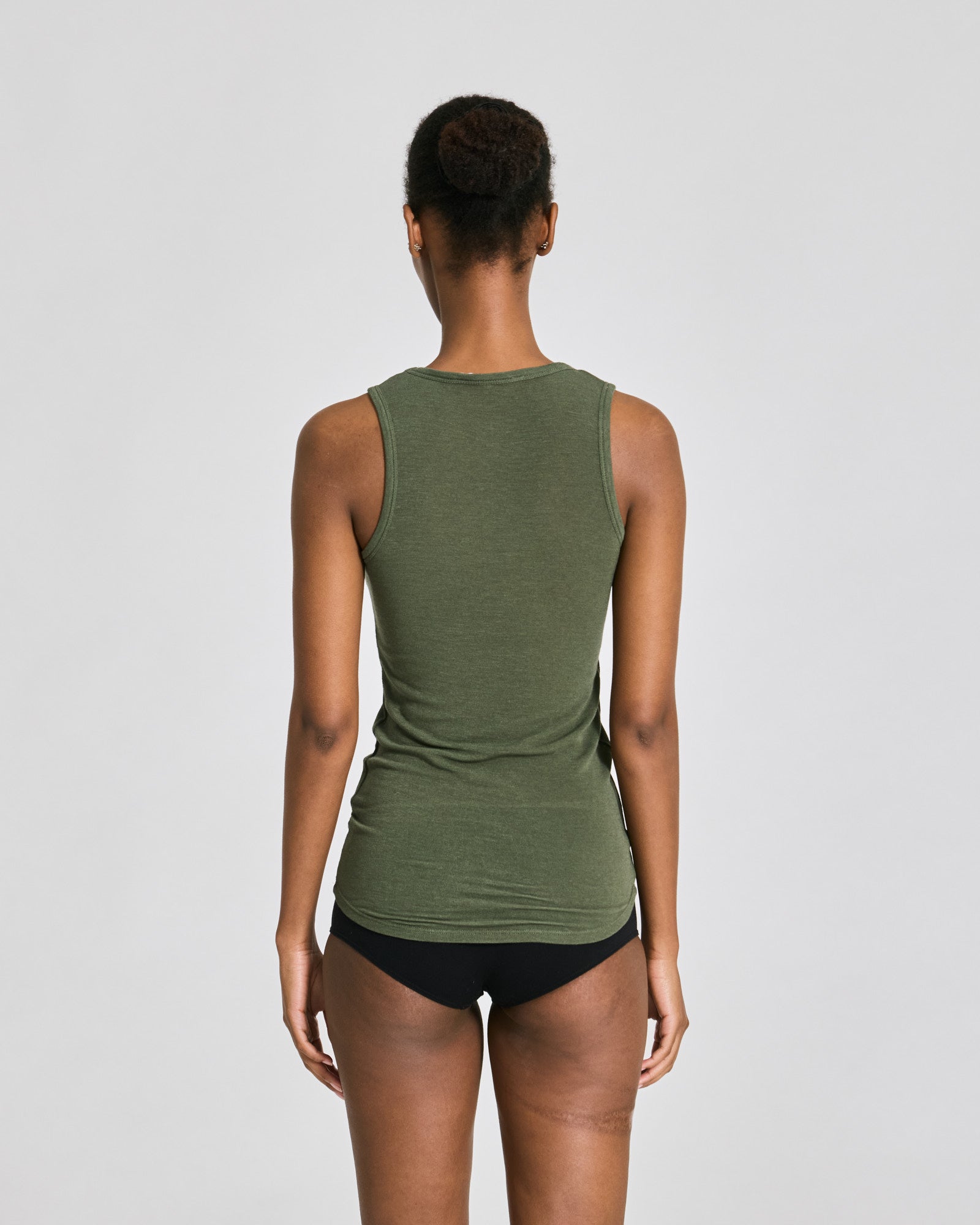 GAI+LISVA Alberte Wool Top Tops & T-shirts 170 Olive Night