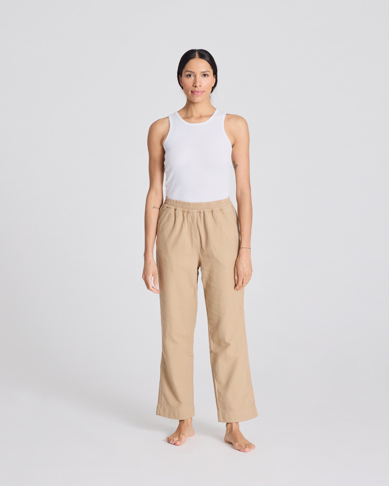 GAI+LISVA Alice Cotton Pant Pants & Shorts 735 Chinchilla