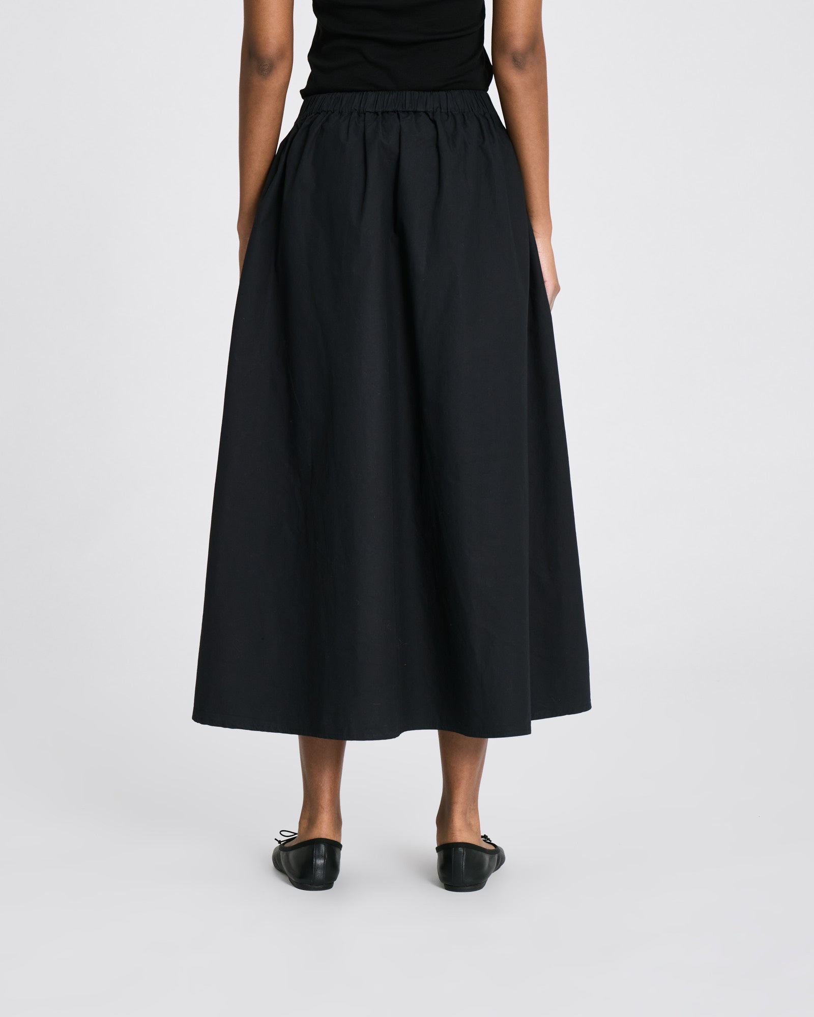 GAI+LISVA Alice Poplin Skirt GOTS Dresses & Skirts 650 Black