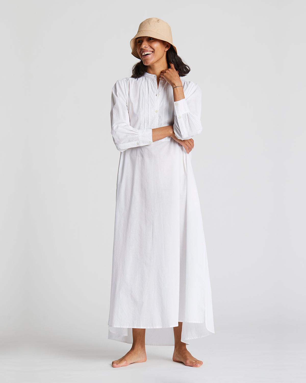 GAI+LISVA Alma Dress Cotton Poplin Dresses & Skirts 100 White