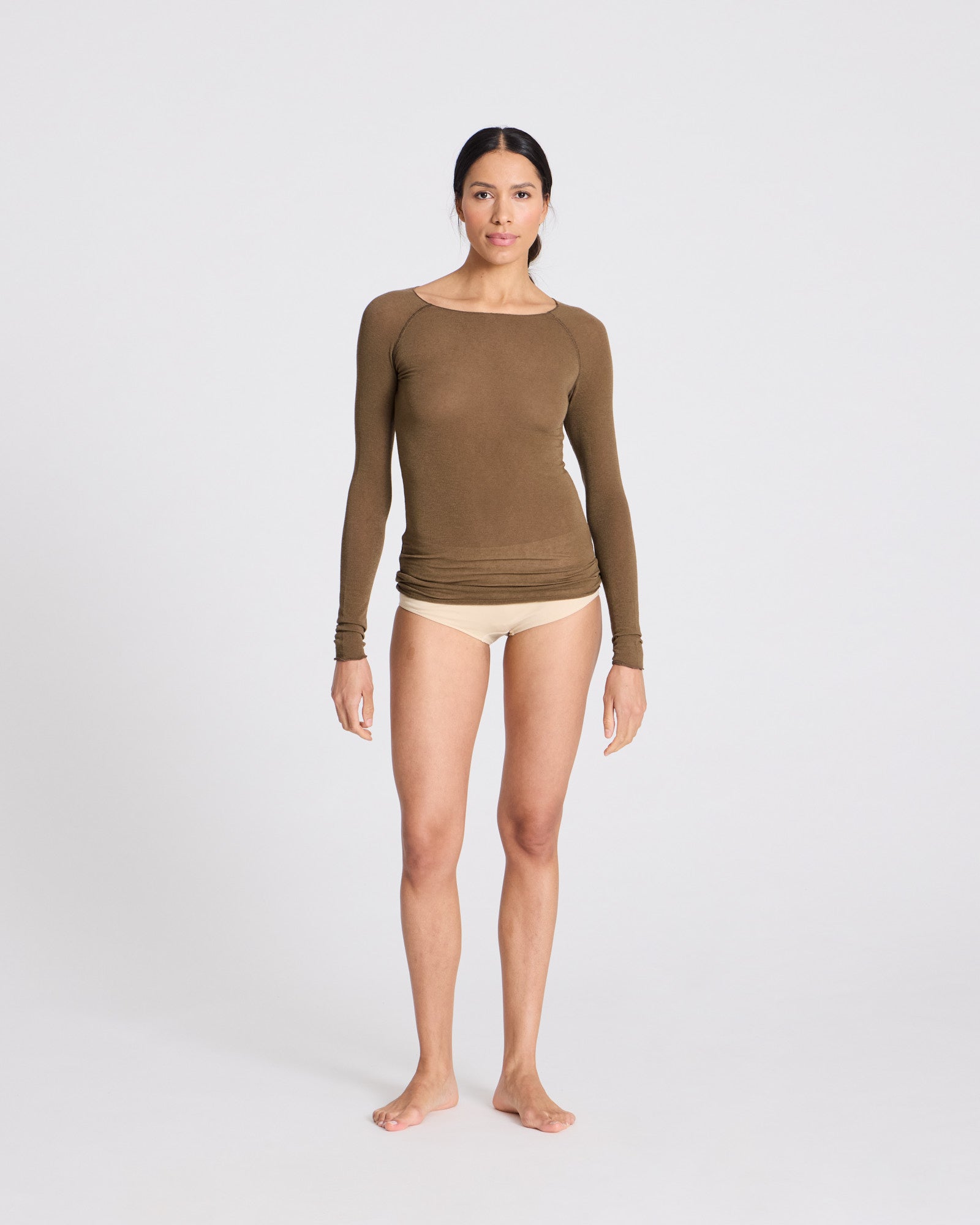GAI+LISVA Amalie Wool Top Tops & T-shirts 861 Kangaroo