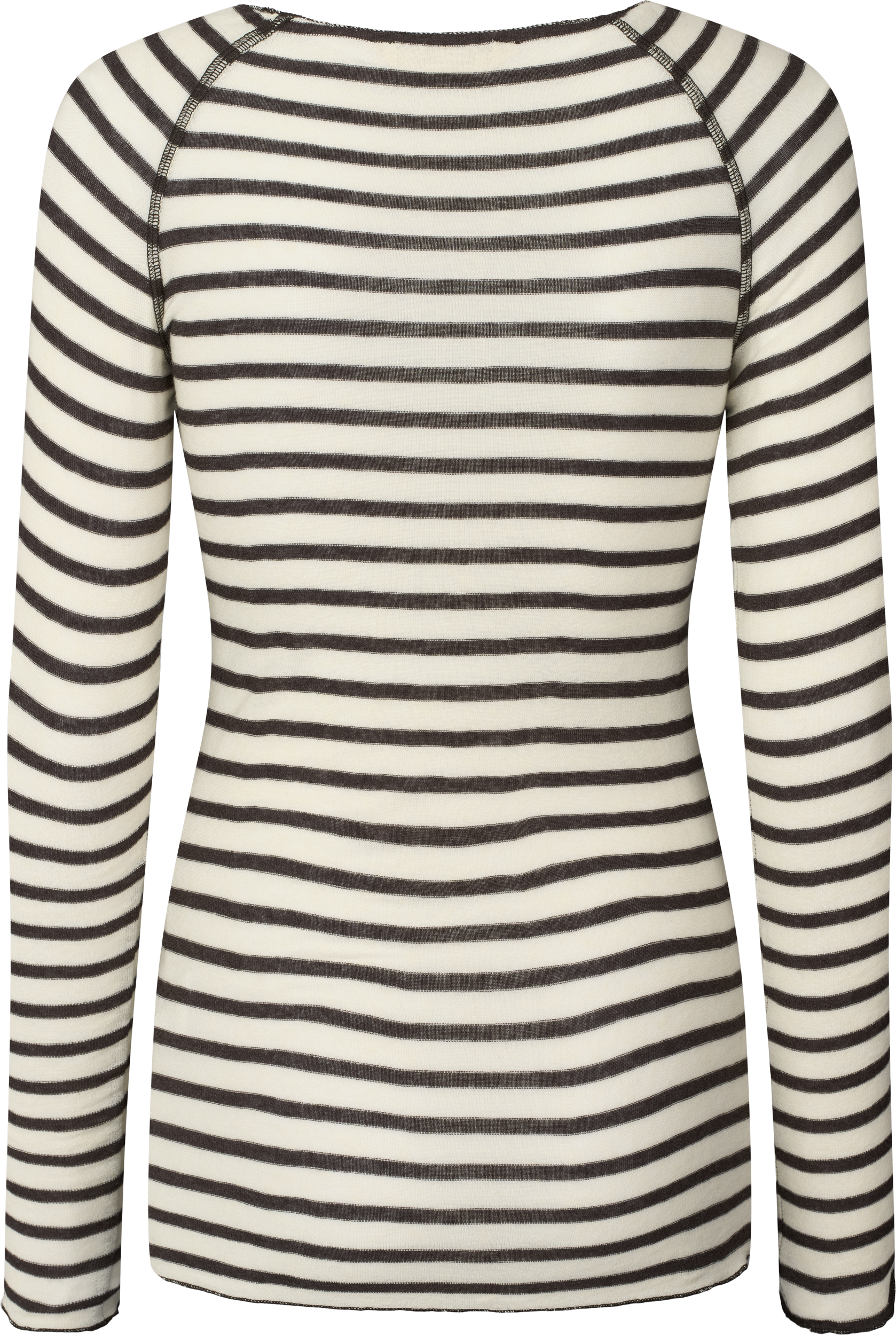 GAI+LISVA Amalie Wool Top Tops & T-shirts 709 Reverse Dark Brown Stripe