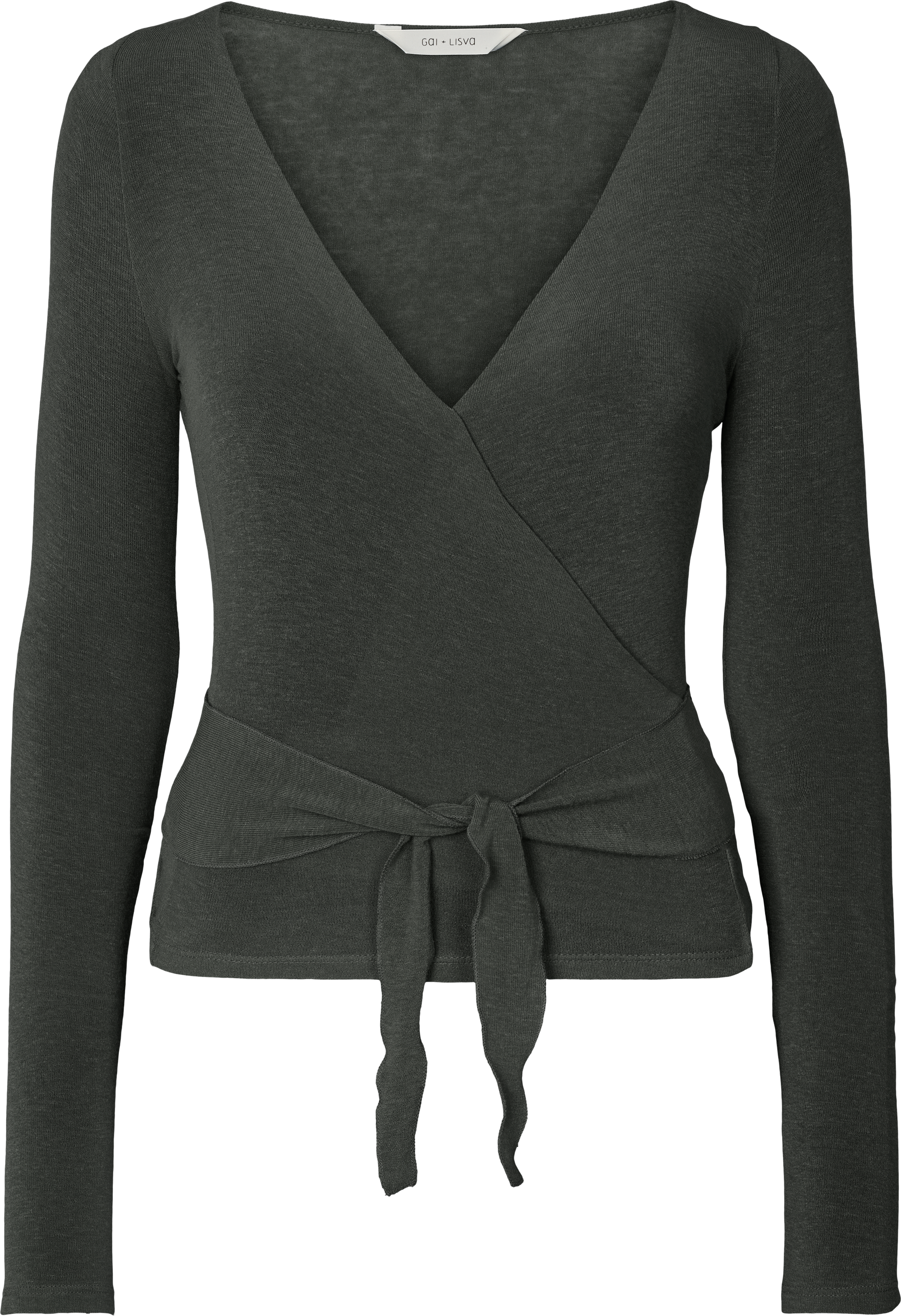 GAI+LISVA Anne Wool Wrap Top Tops & T-shirts 191 Beluga