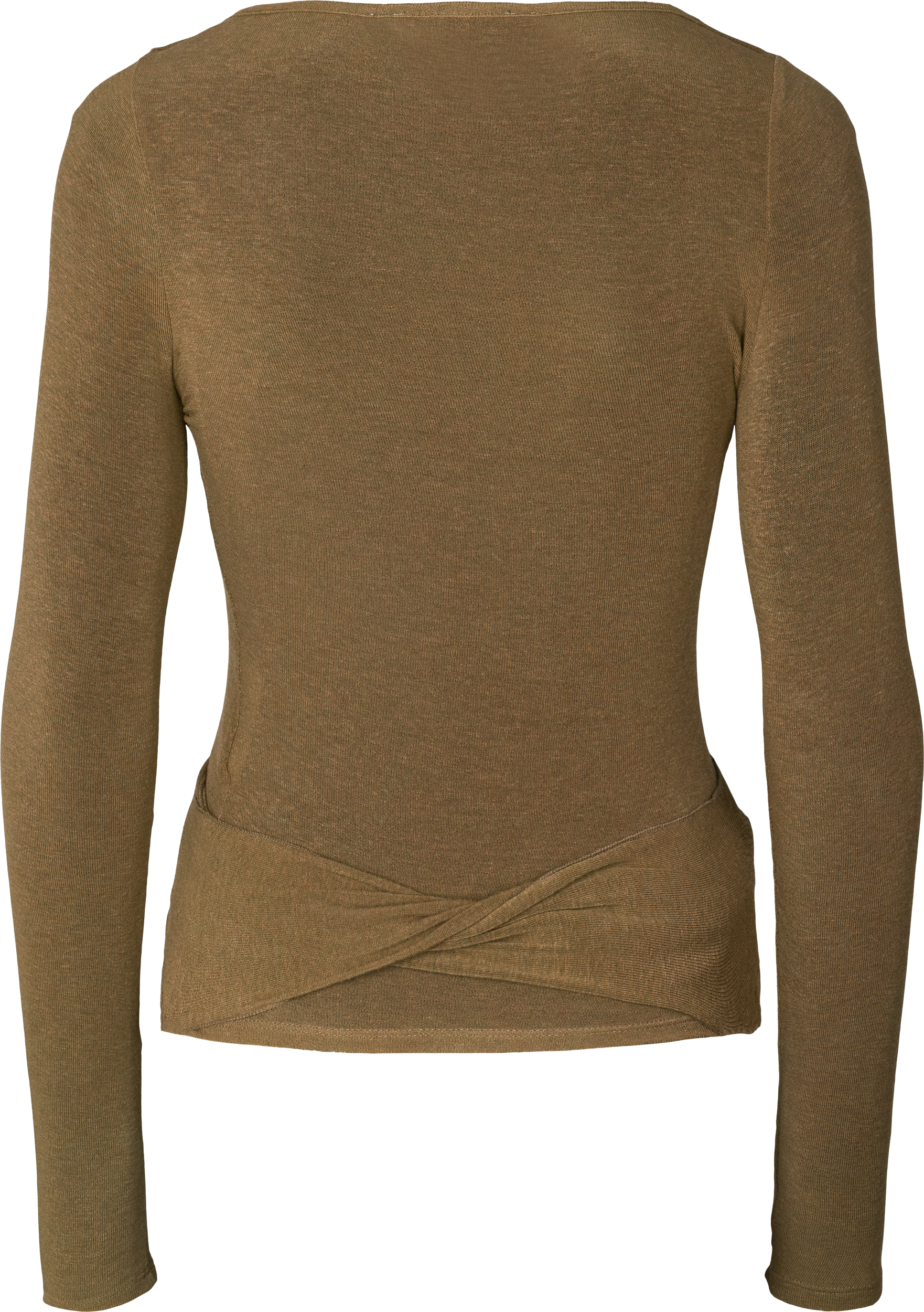 GAI+LISVA Anne Wool Wrap Top Tops & T-shirts 861 Kangaroo