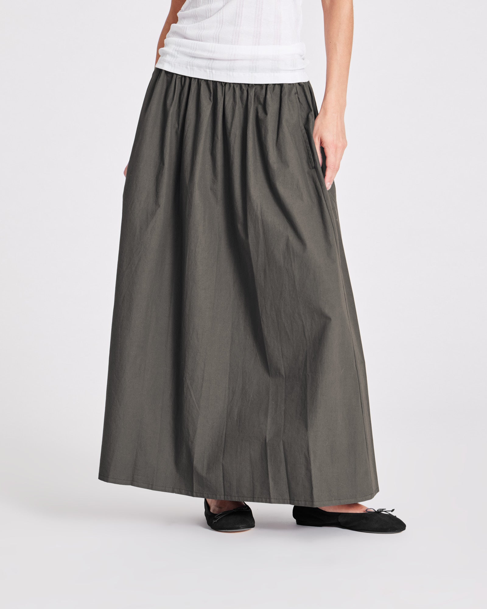 GAI+LISVA Astrid Long Skirt Poplin Dresses & Skirts 191 Beluga