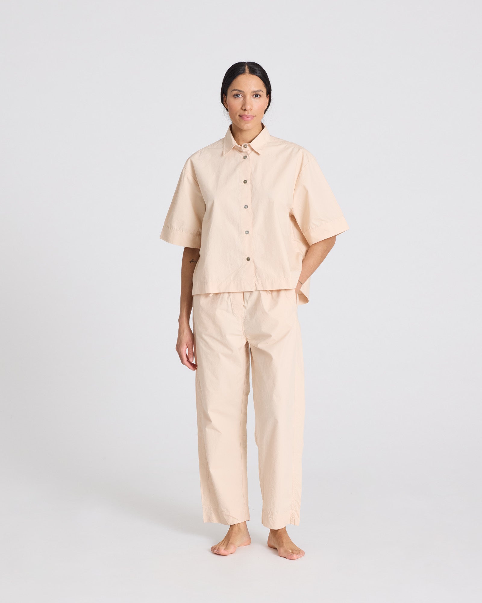 GAI+LISVA Astrid Pant Poplin Trousers & Shorts 195 Smoke Gray