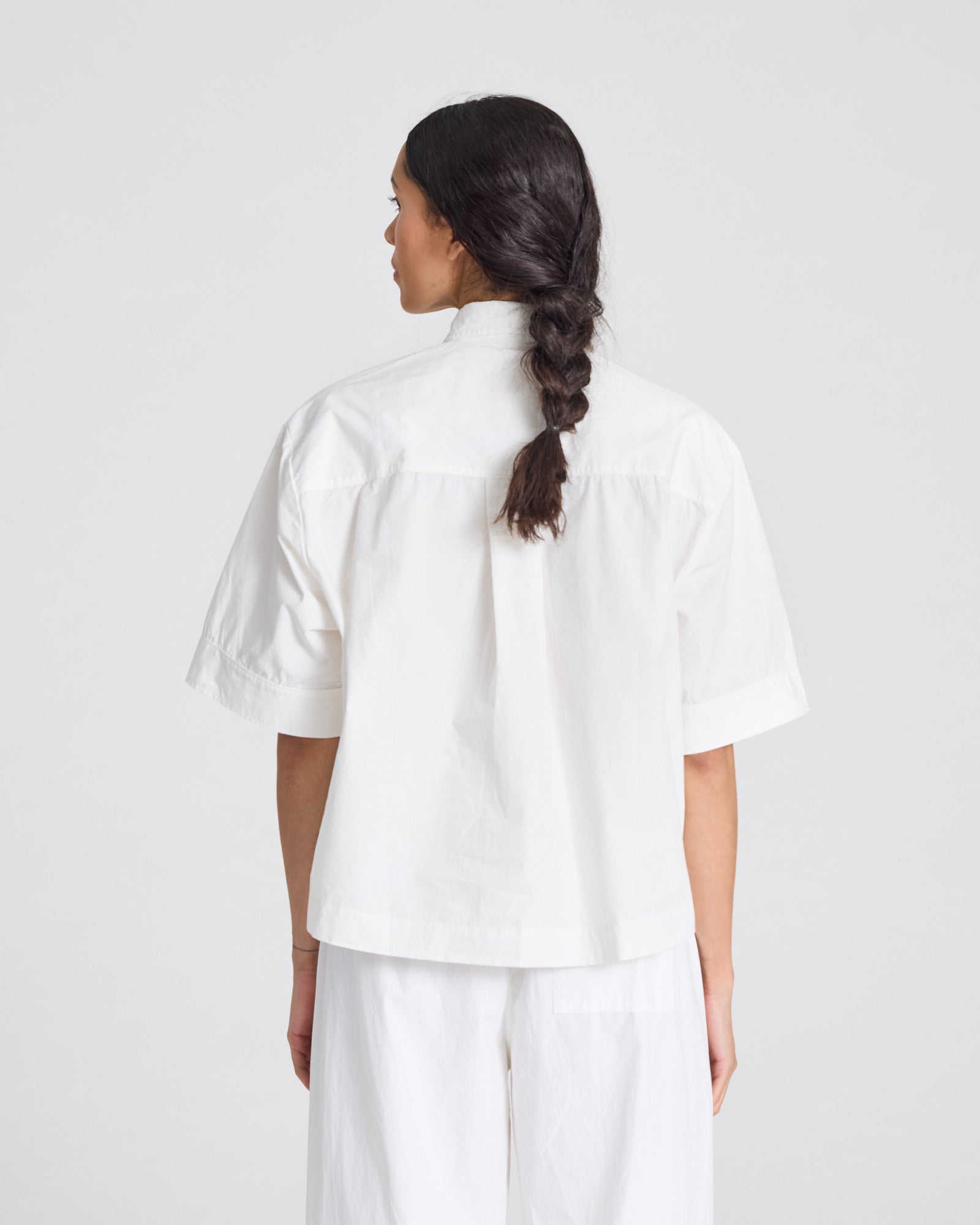 GAI+LISVA Astrid S/S Shirt Poplin Gots Shirts & Blouses 100 White