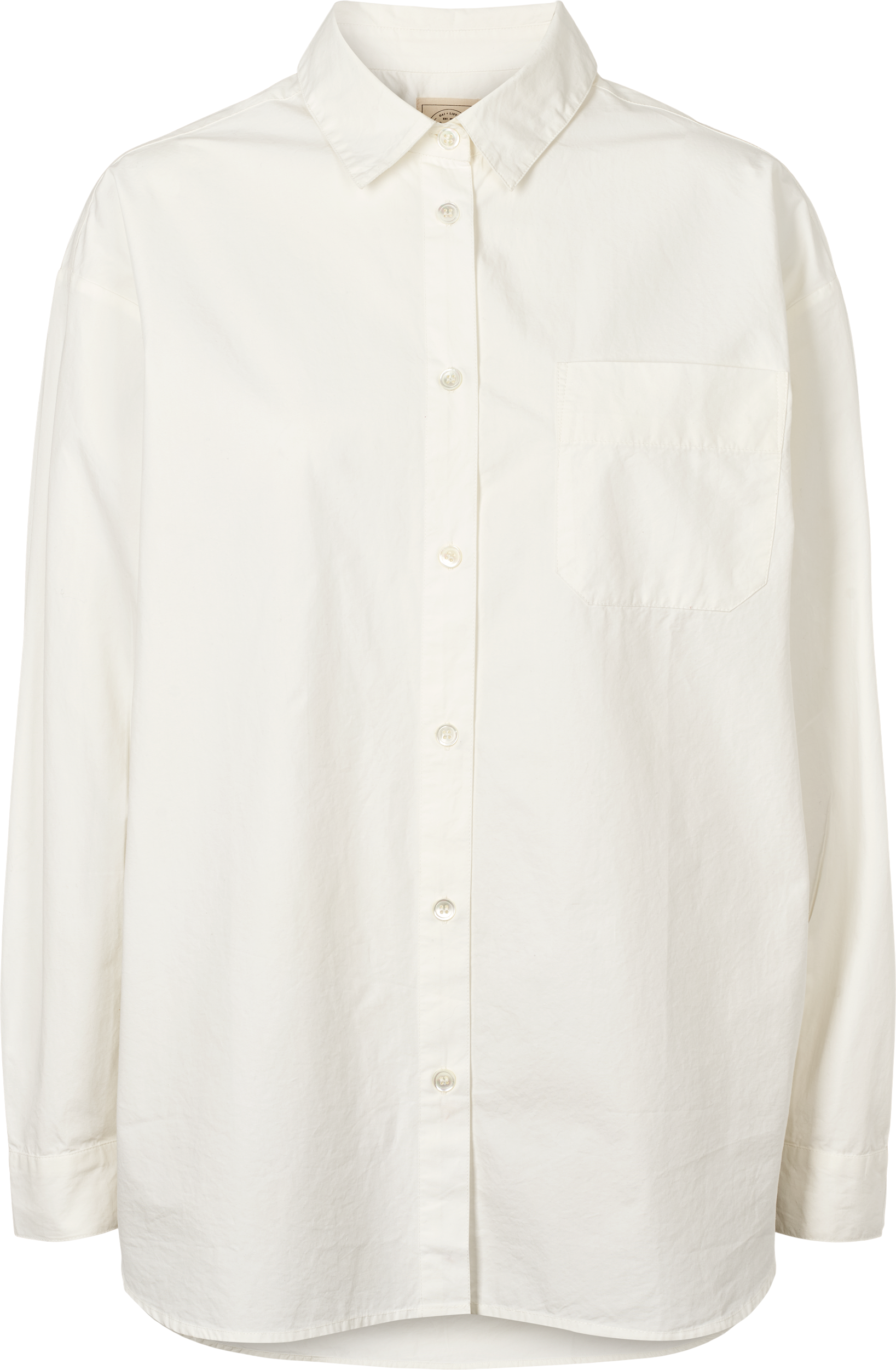 GAI+LISVA Astrid Shirt Poplin Gots 243975 Shirts & Blouses 124 Whisper White