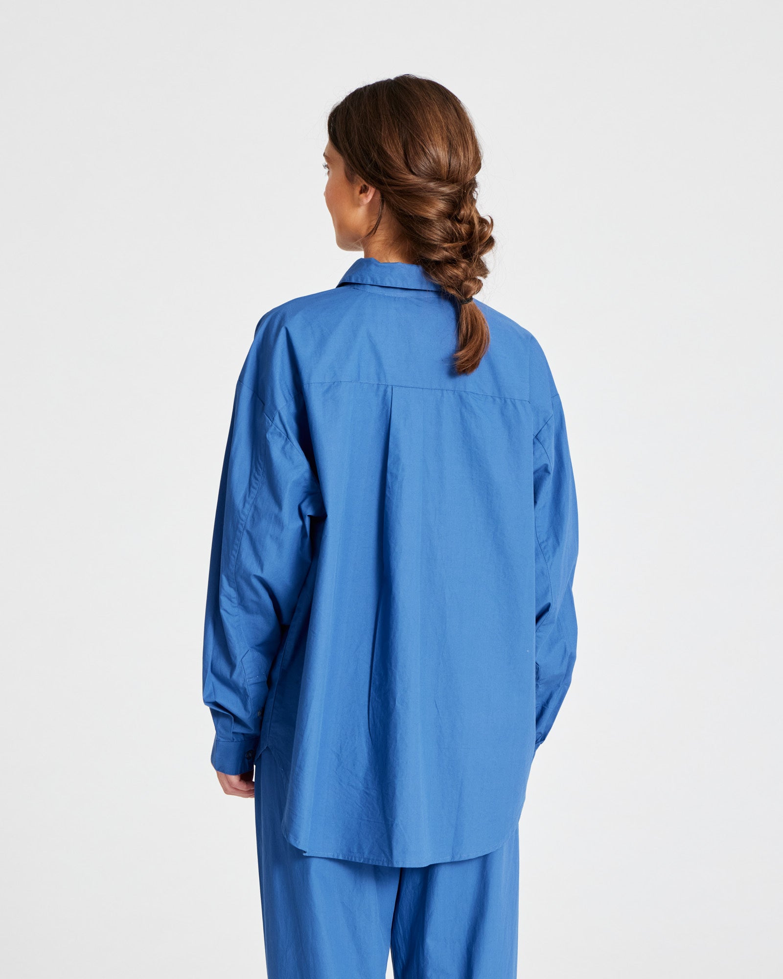 GAI+LISVA Astrid Shirt Poplin Gots 243975 Shirts & Blouses 514 Clear Blue