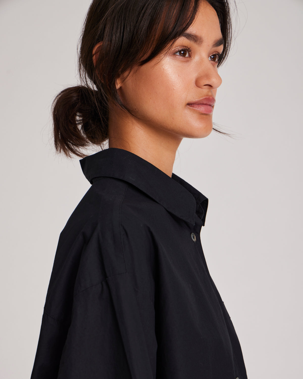 GAI+LISVA Astrid Shirt Poplin Gots 243975 Shirts & Blouses 650 Black