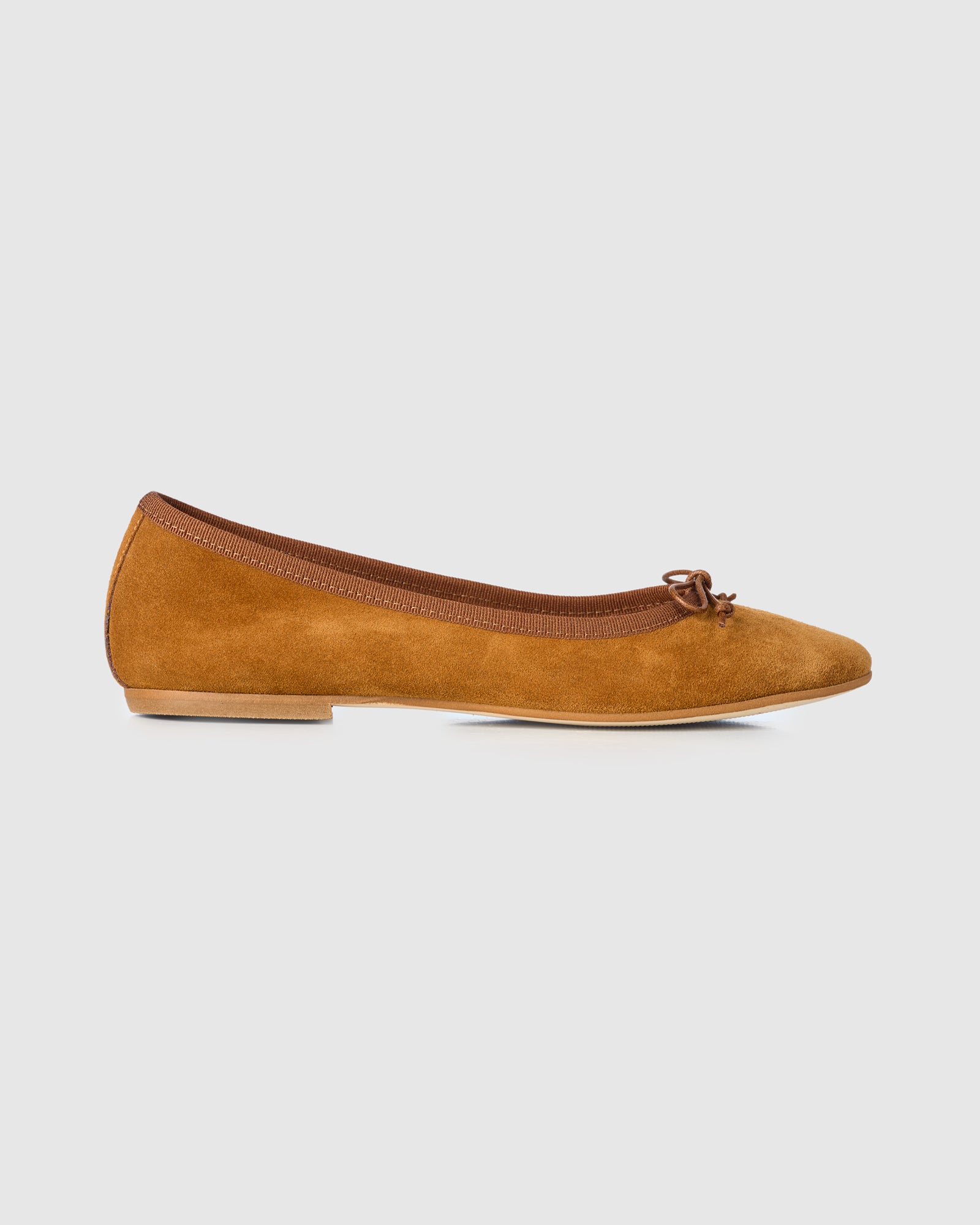 GAI+LISVA Ballerina Accessories Suede Cognac