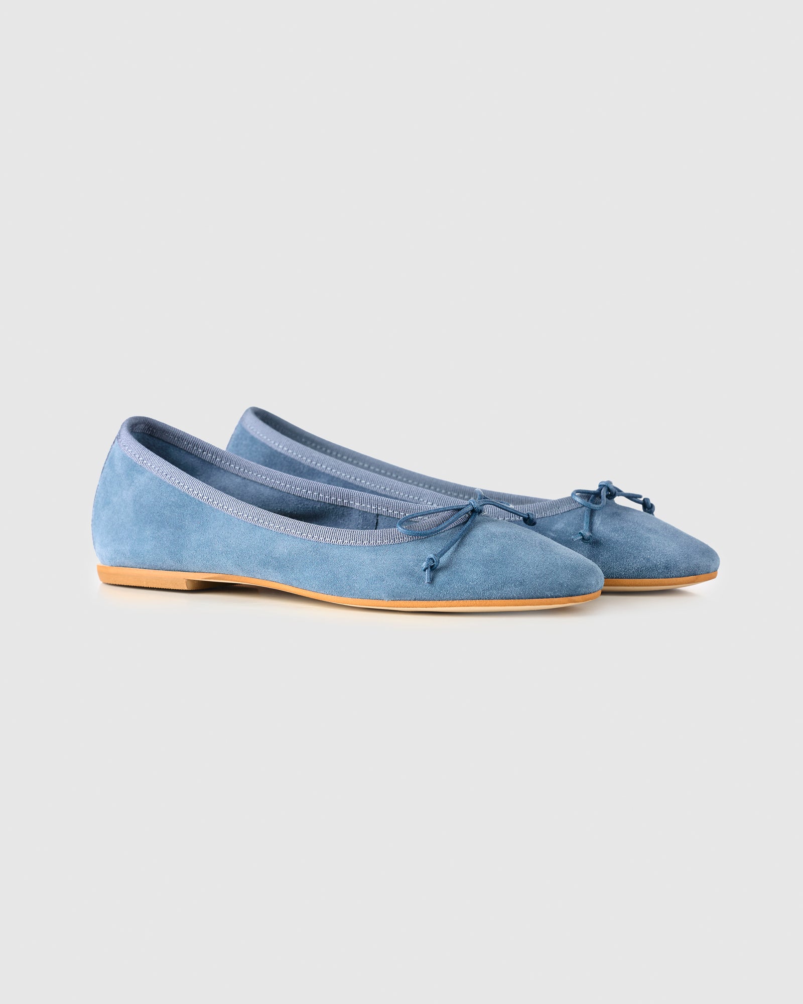 GAI+LISVA Ballerina Accessories Suede Denim Blue