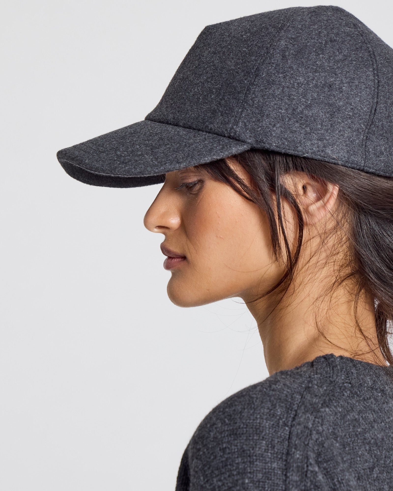 GAI+LISVA Baseball Cap Accessories 614 Dark Grey Melange