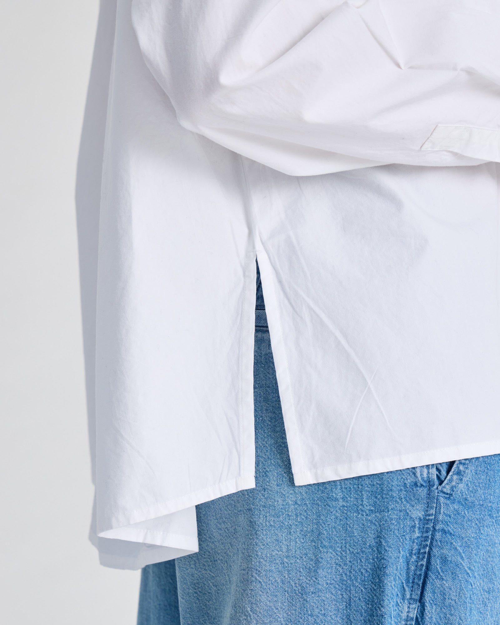 GAI+LISVA Bella Raglan L/S Poplin Short Shirt GOTS 243975 Shirts & Blouses 100 White