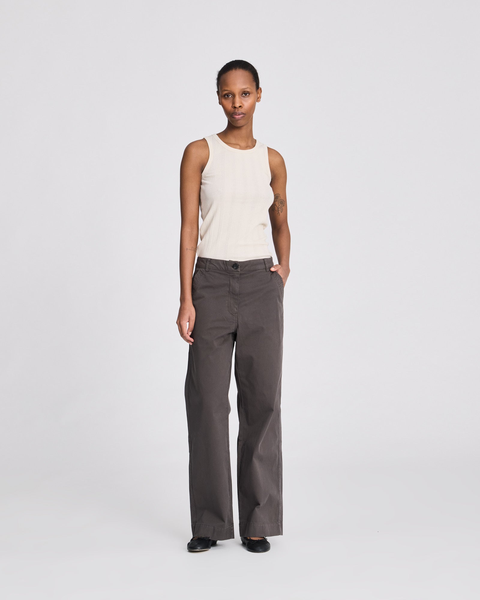 GAI+LISVA Betty Stretched Twill Pant Trousers & Shorts 750 Black Ink