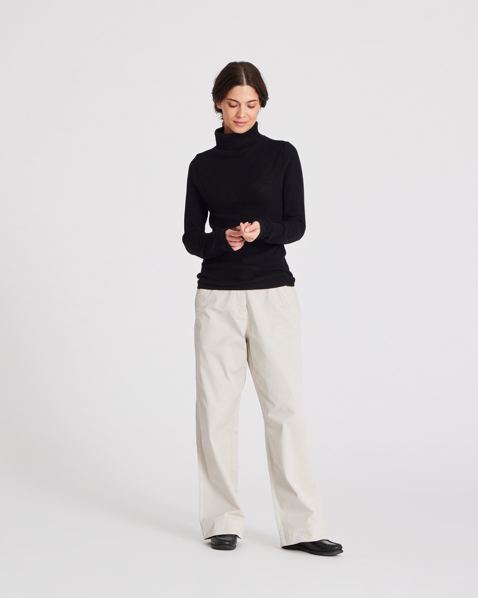 GAI+LISVA Cathrine L/S Knit Turtelneck GOTS 243975 Knit 650 Black