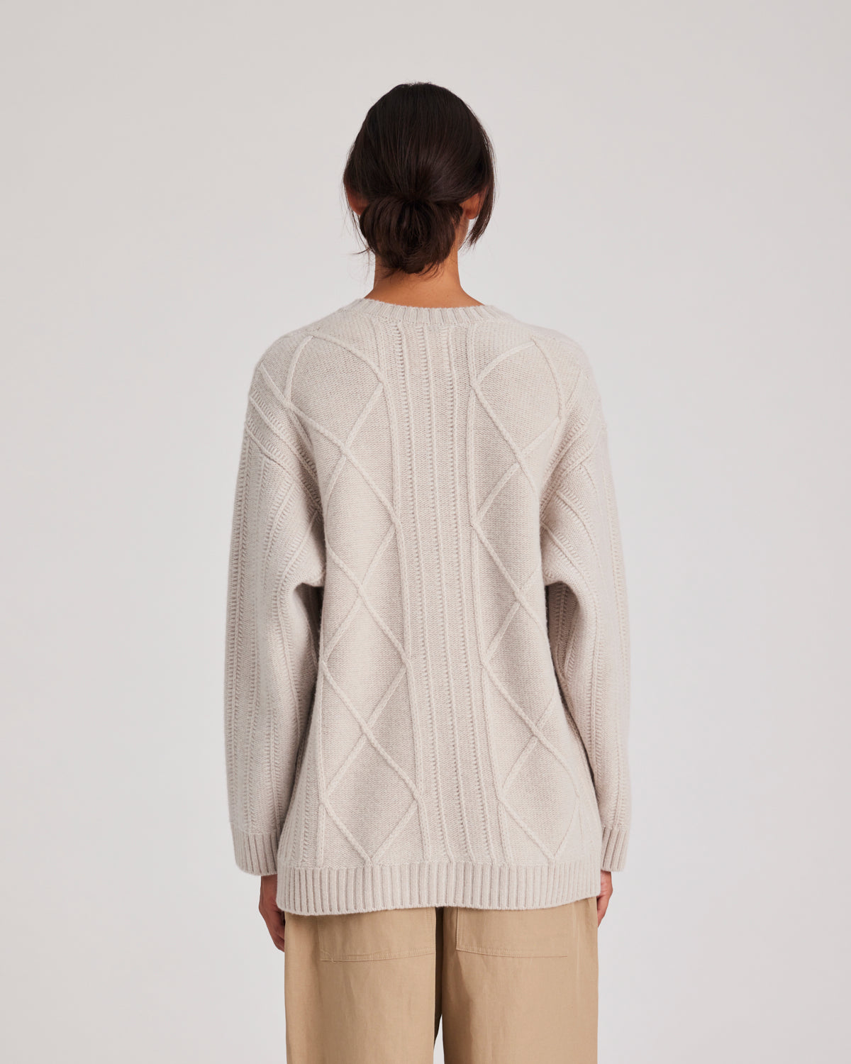 GAI+LISVA Clara Lambswool Cardigan Knit 826 Island Fossil