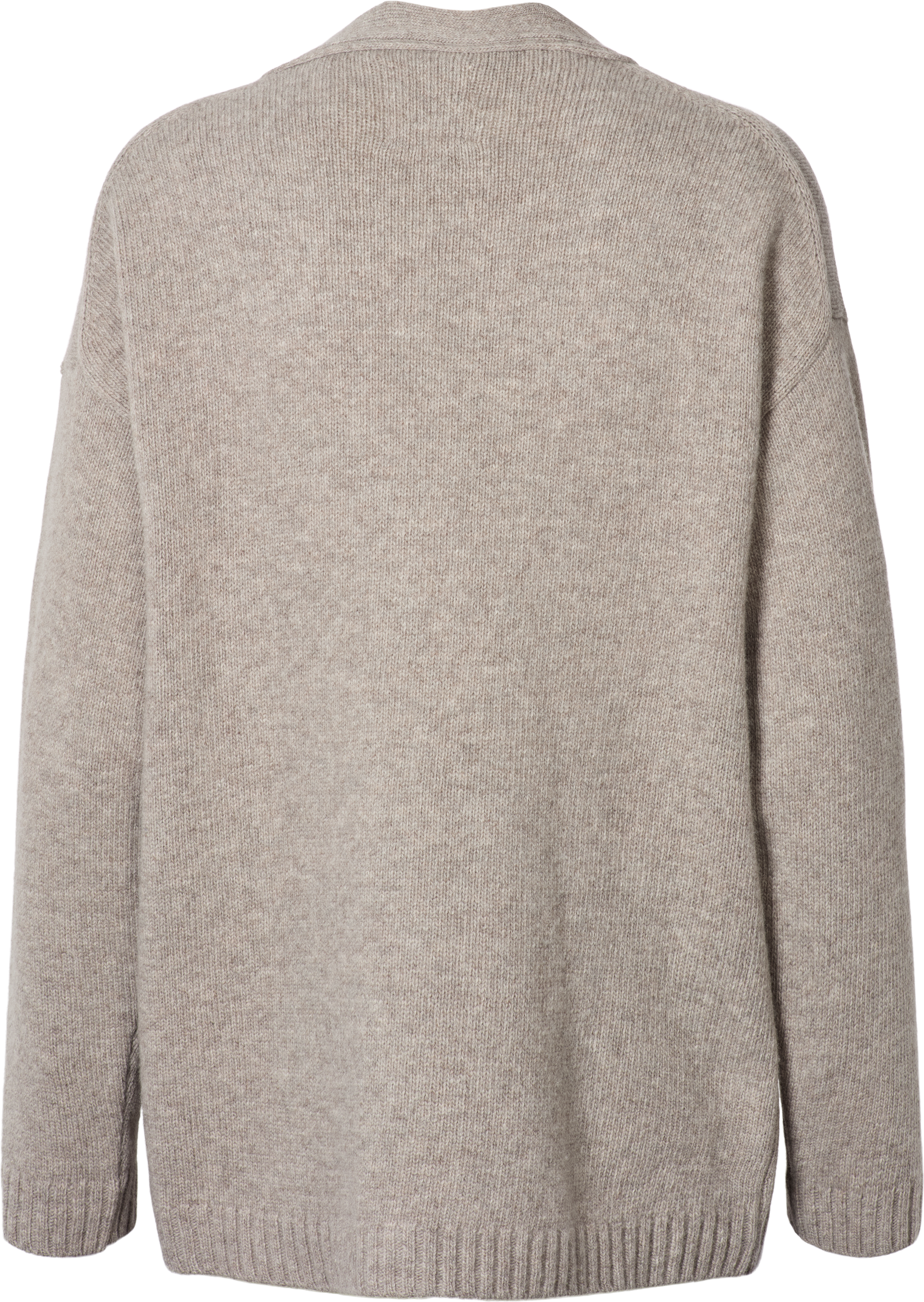 GAI+LISVA Edith Lambswool Cardigan GOTS 243975 Lambswool l Knitwear 173 Stone Grey