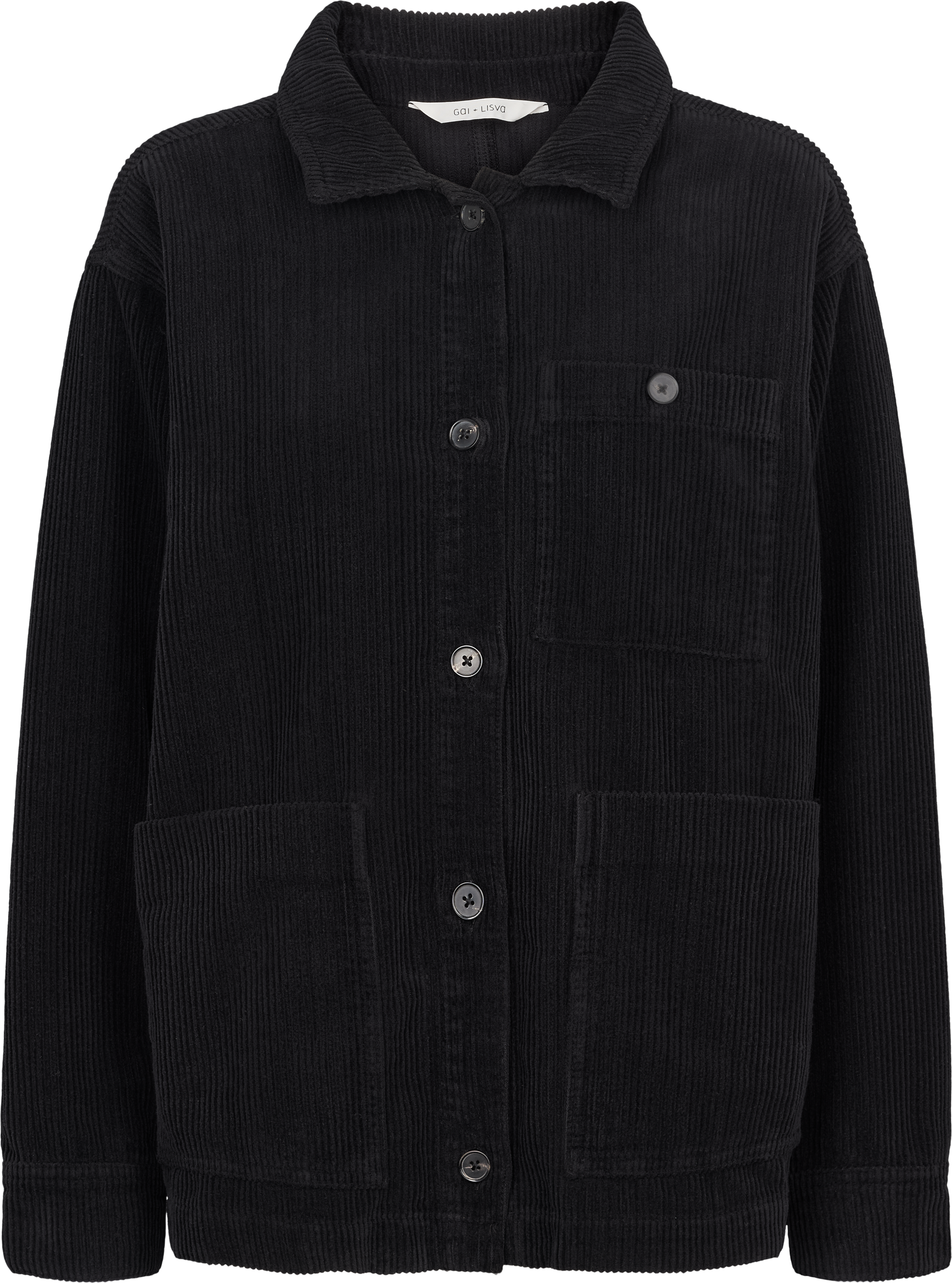 GAI+LISVA Ellie Corduroy Jacket Outerwear 652 Stretch Limo Black