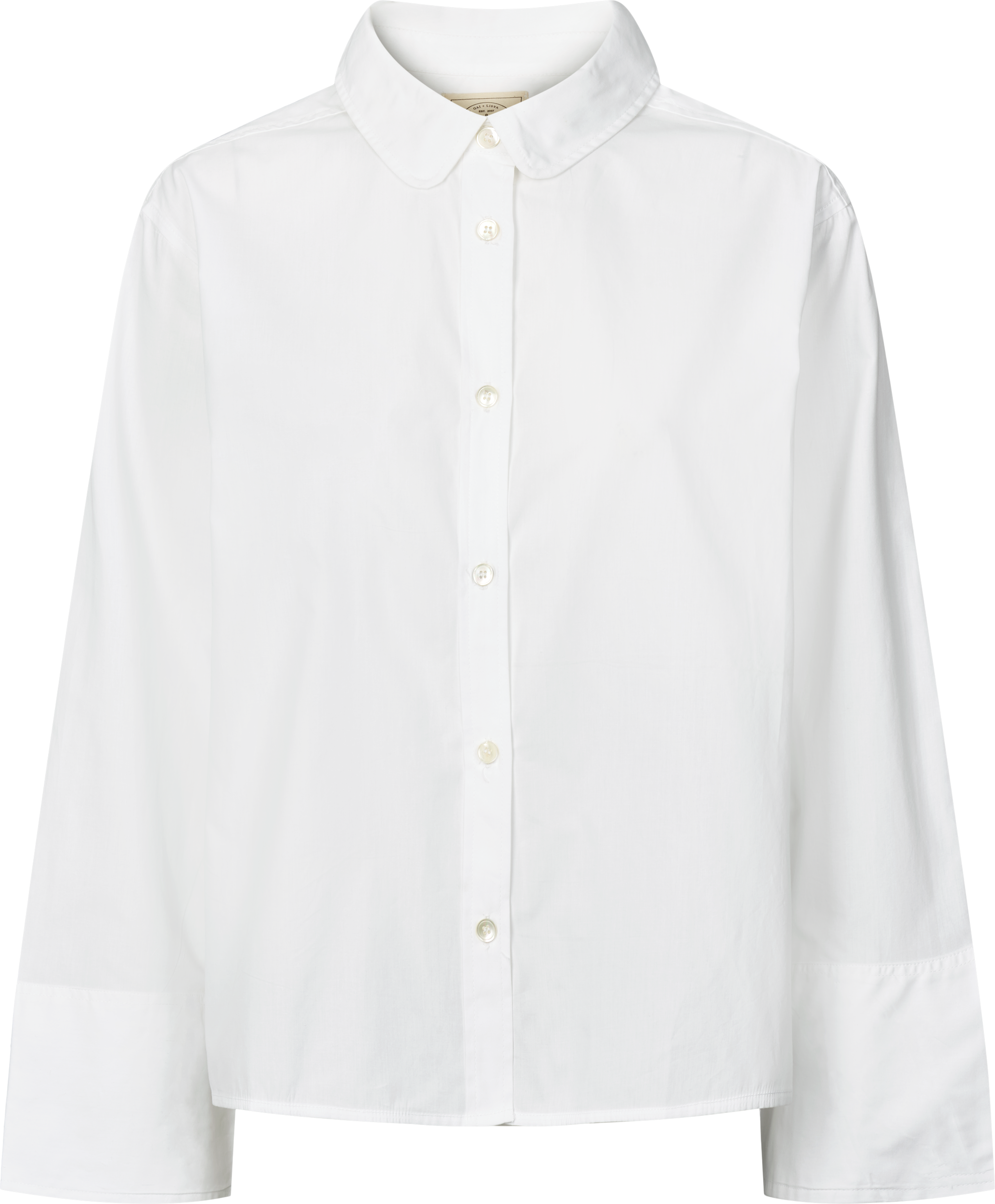 GAI+LISVA Flora Shirt Poplin Gots 243975 Shirts & Blouses 100 White